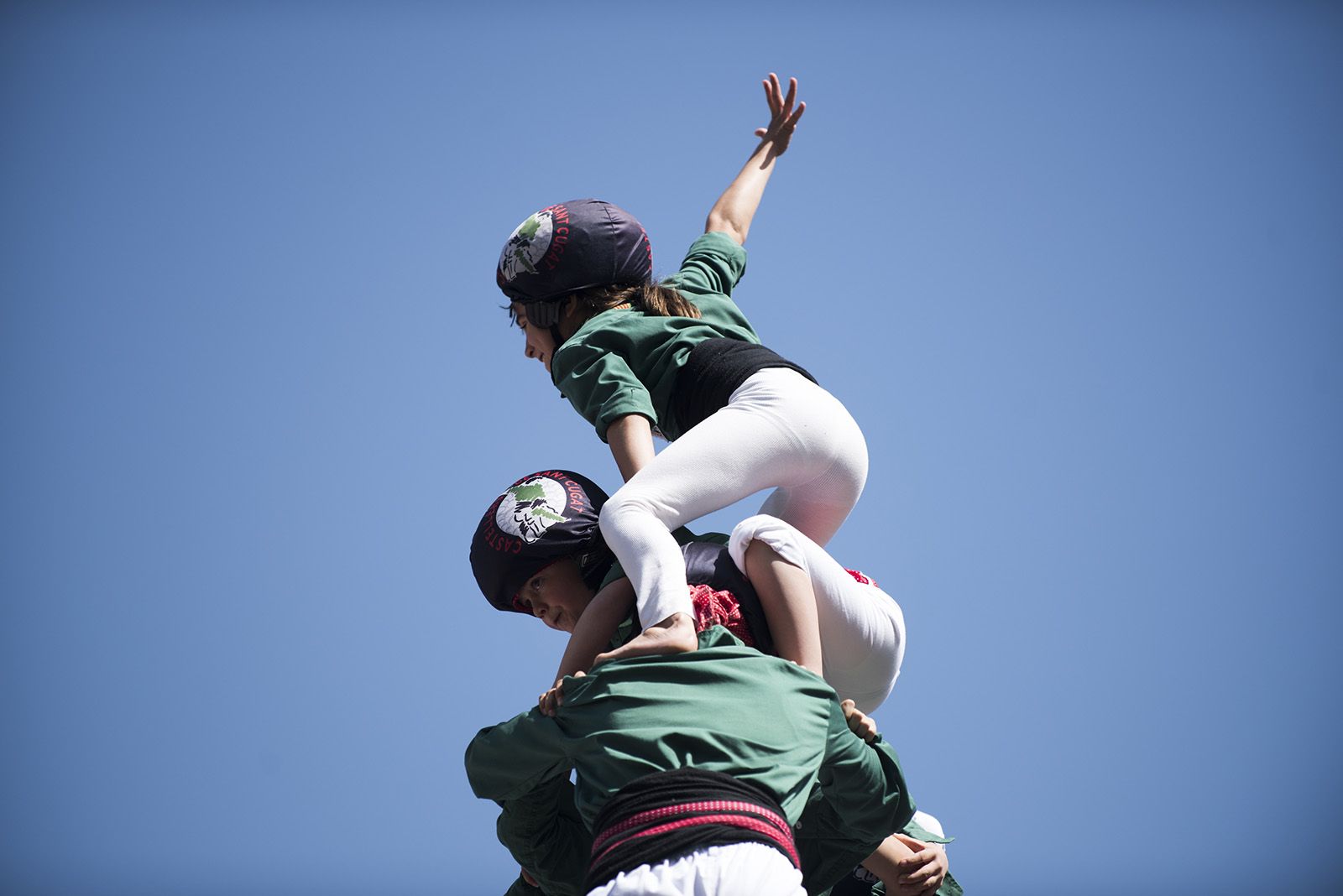 Diada de Volpelleres dels Castellers de Sant Cugat. FOTO: Bernat Millet.