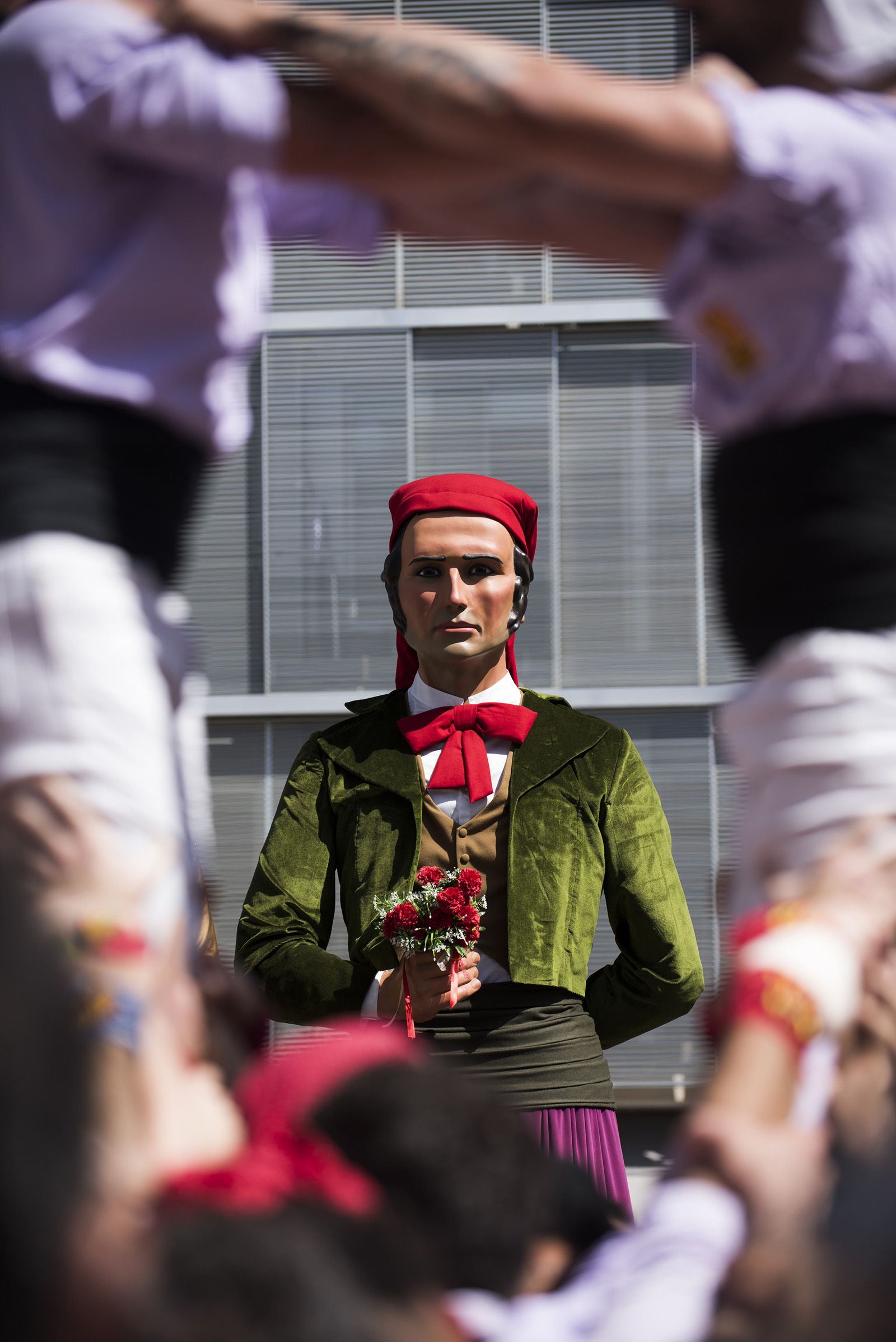 Diada de Volpelleres dels Castellers de Sant Cugat. FOTO: Bernat Millet.