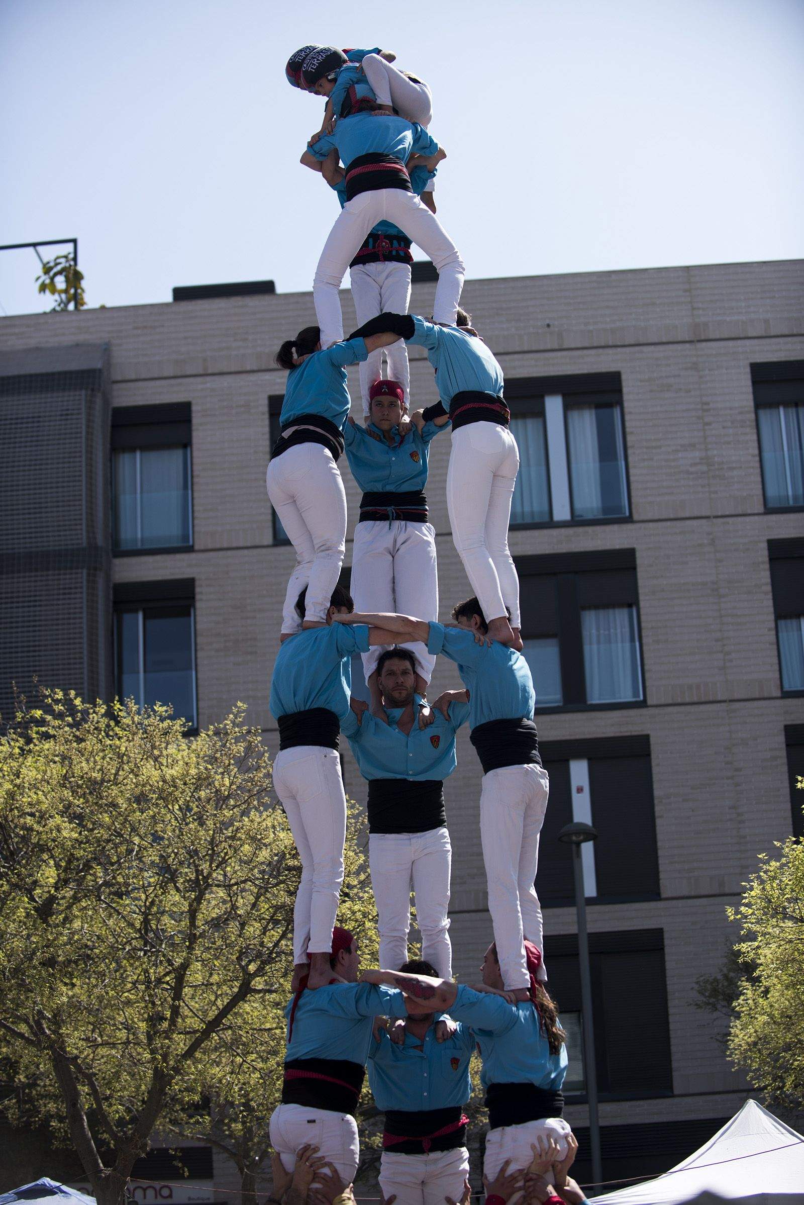 Diada de Volpelleres dels Castellers de Sant Cugat. FOTO: Bernat Millet.