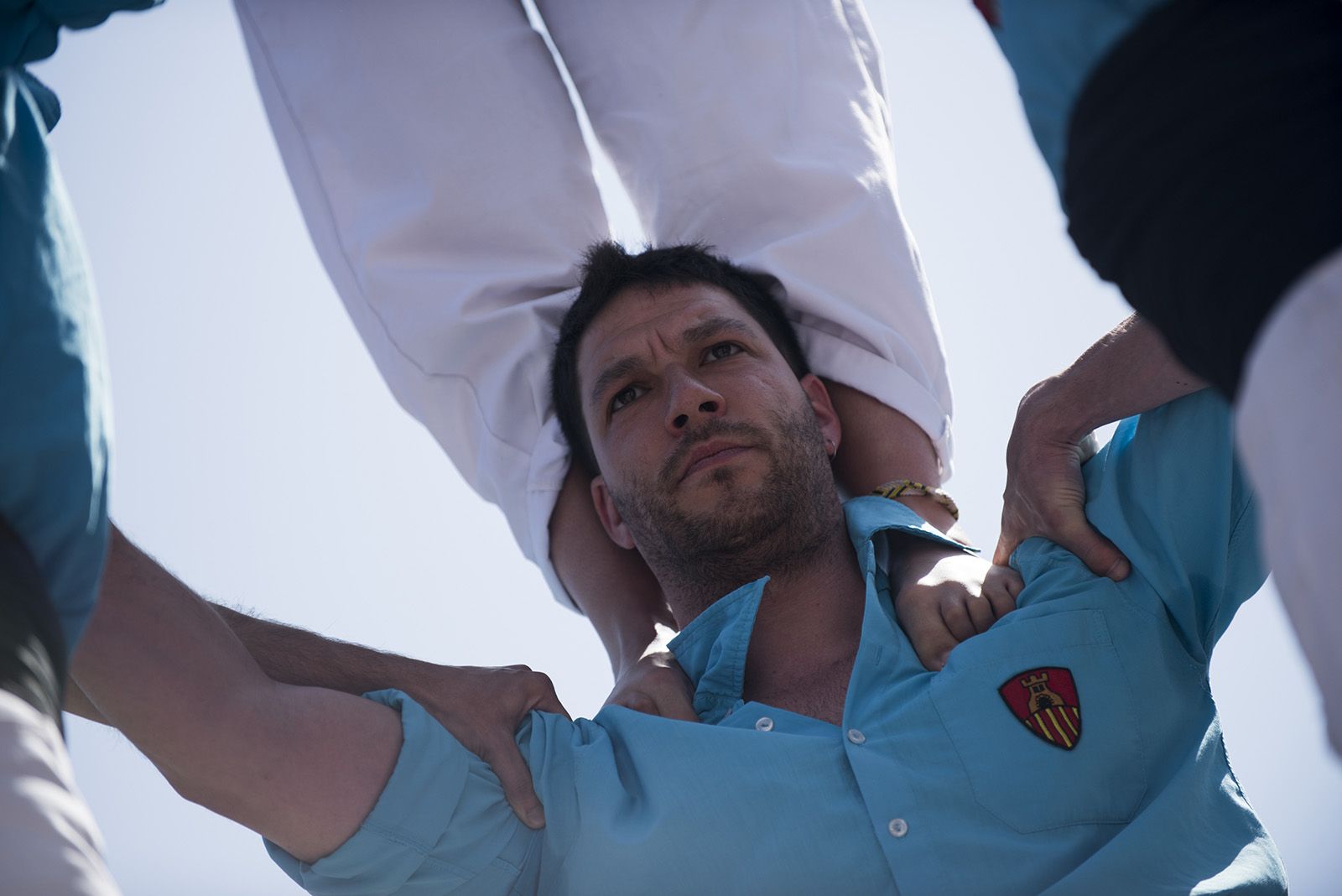 Diada de Volpelleres dels Castellers de Sant Cugat. FOTO: Bernat Millet.