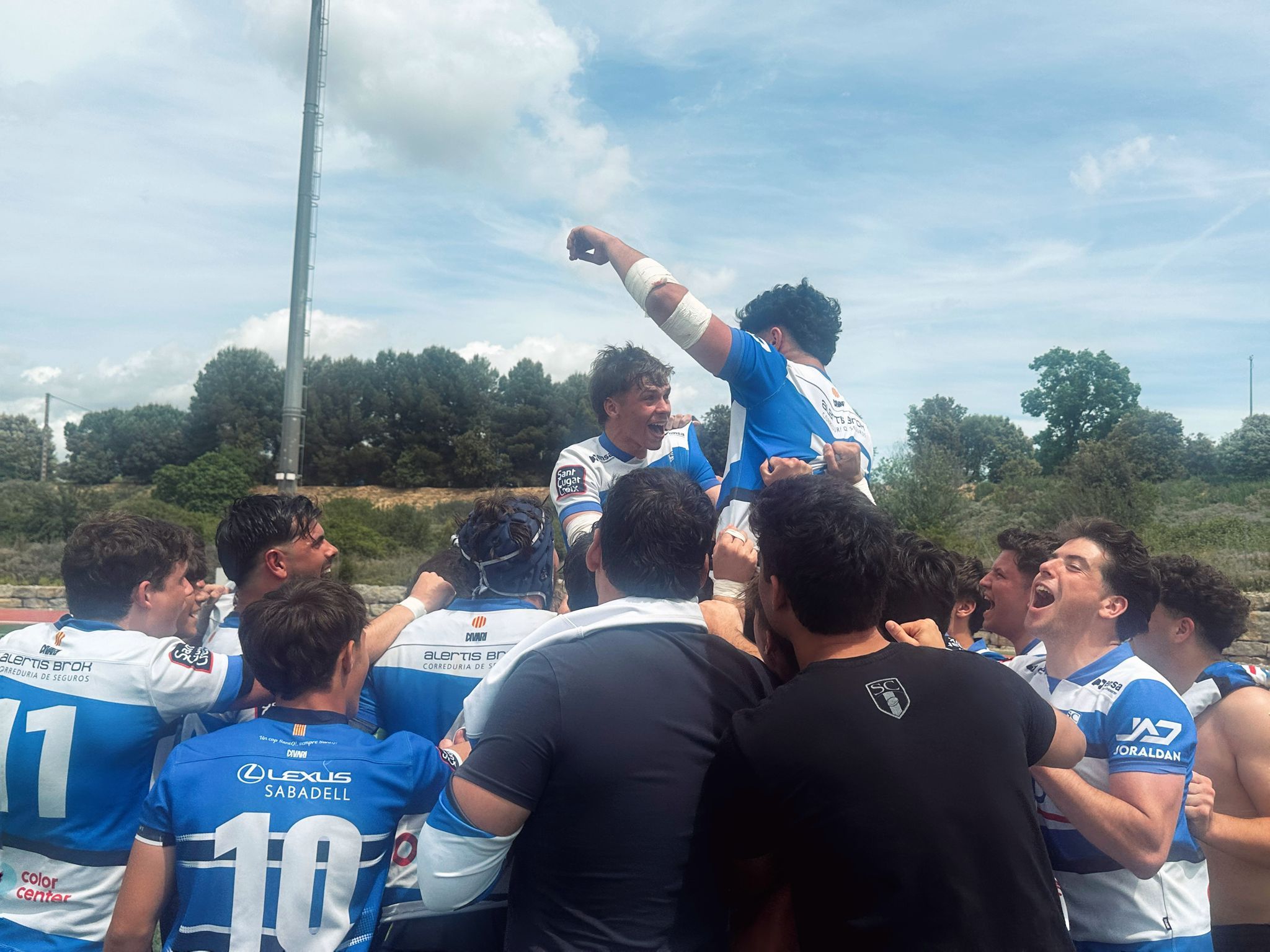 El Rugby Sant Cugat passa a les semifinals de la fase d'ascens a Divisió d'Honor. FOTO: Lluna Fabregat