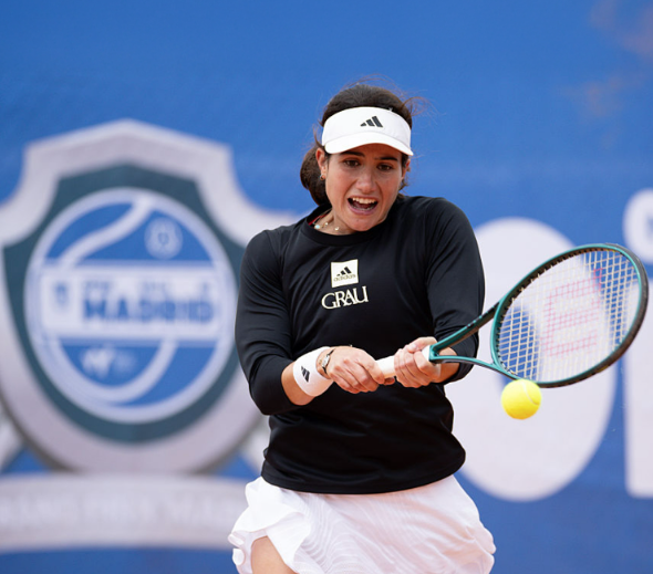 Carlota Martínez, sòcia del CTN Sant Cugat, en el Mutua Madrid Open. FOTO: Cedida