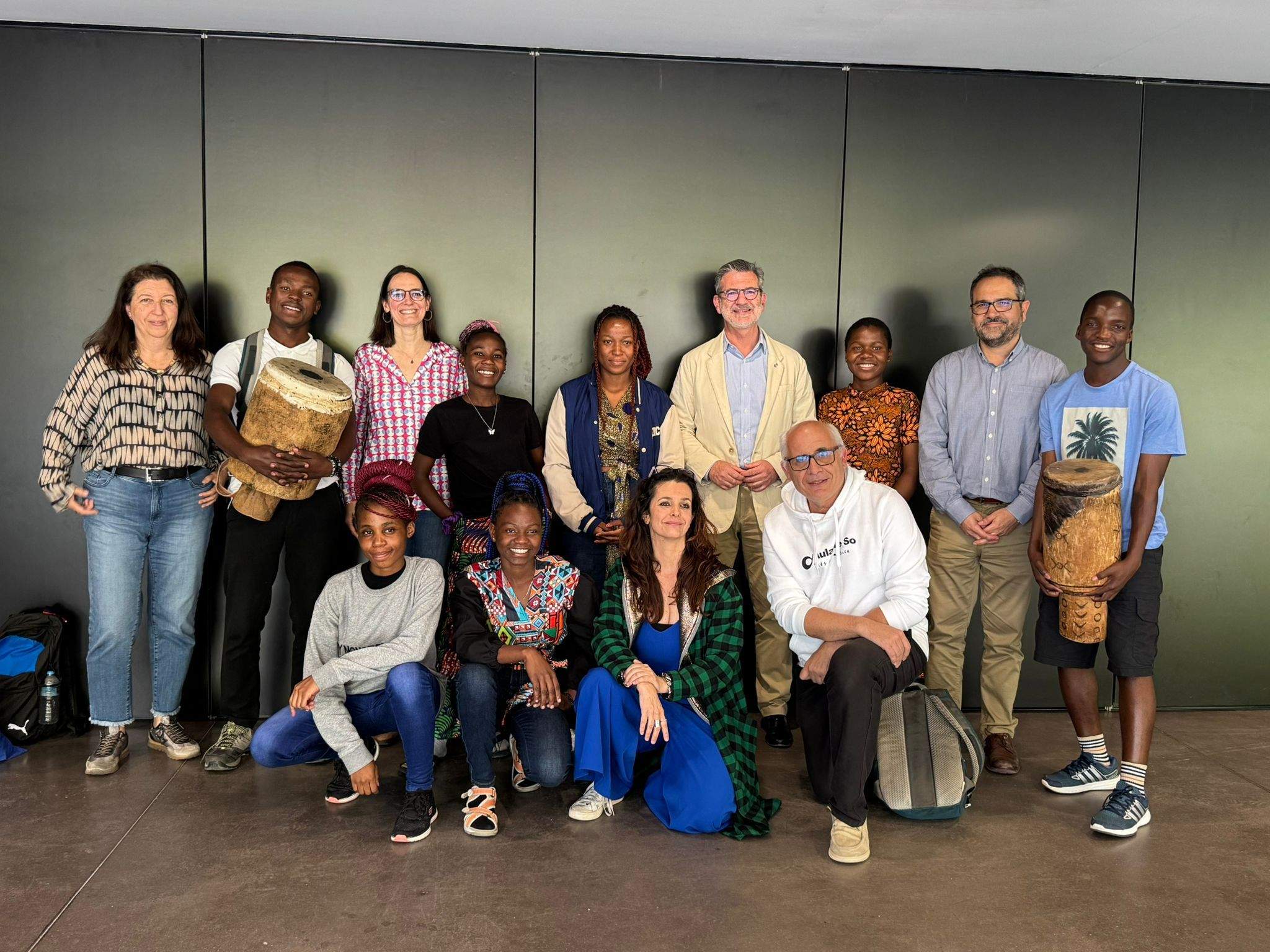 Rebuda institucional als joves de Malawi gràcies al projecte Petits Músics del Món. FOTO: TOT