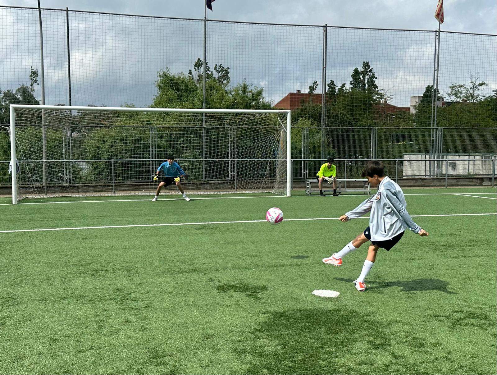 Els santcugatencs han xutat 376 penals per a donar suport a la lluita contra l'Alzheimer. FOTO: Lluna Fabregat