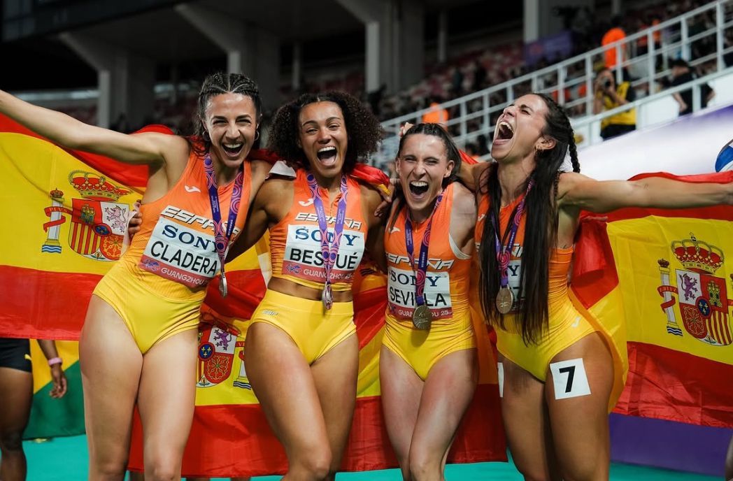 Jaël Bestué brilla amb una plata al Mundial de relleus de Guanzhou. FOTO: @atletismorfea