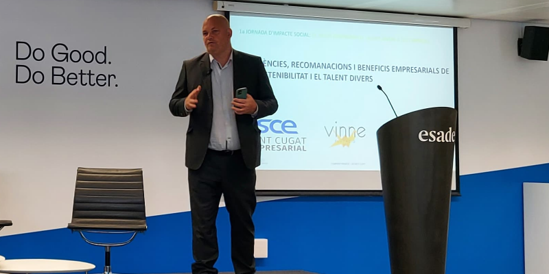 Carles Agustí, ponent de la conferència inaugural de la 1era. Jornada d'Impacte social a Sant Cugat. FOTO: TOT