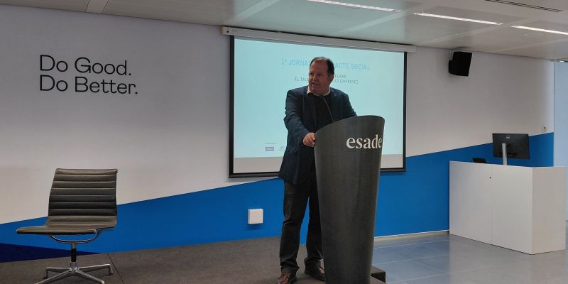 Carles Brugarolas a la 1a. Jornada d'Impacte social a Sant Cugat. FOTO: Ajuntament