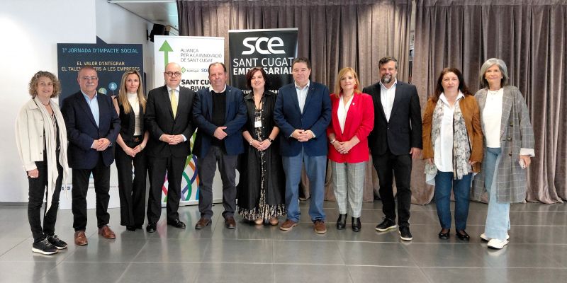 Foto institucional de la Jornada d'Impacte Social a Sant Cugat. FOTO: Ajuntament