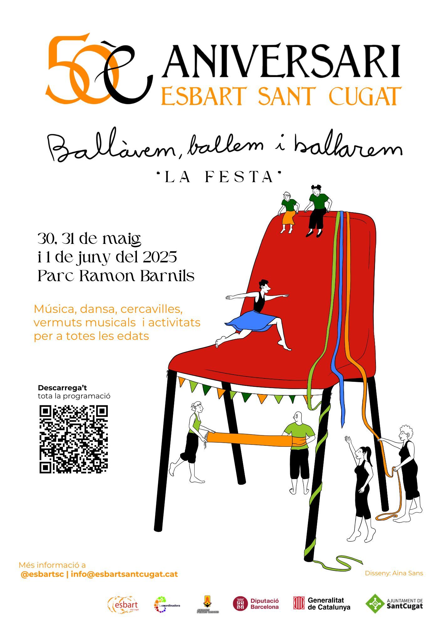 Cartell del 50è aniversari de l'Esbart Sant Cugat. FOTO: Cedida