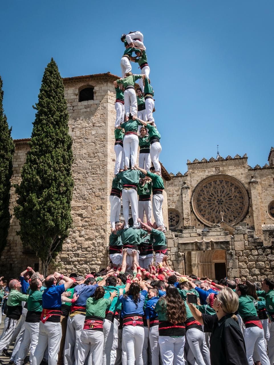 4 de 8 per Sant Ponç FOTO Castellers de Sant Cugat