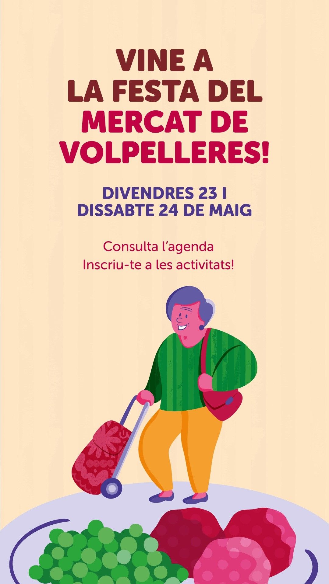 Cartell de la Festa del Mercat de Volpelleres. FOTO: Cedida