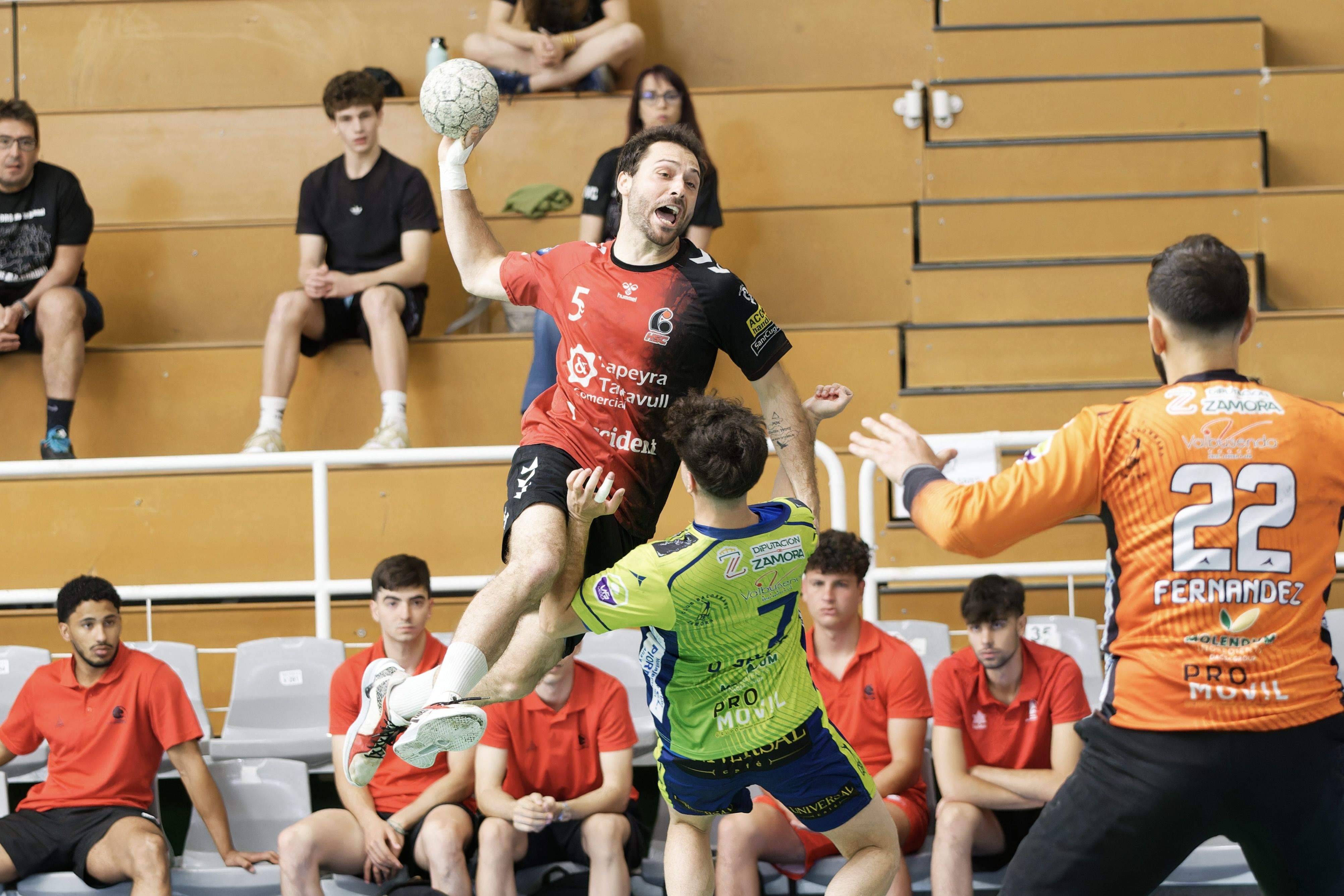 Arnau Domingo durant les fases d'ascens a Divisió d'Honor Plata. FOTO: Cedida