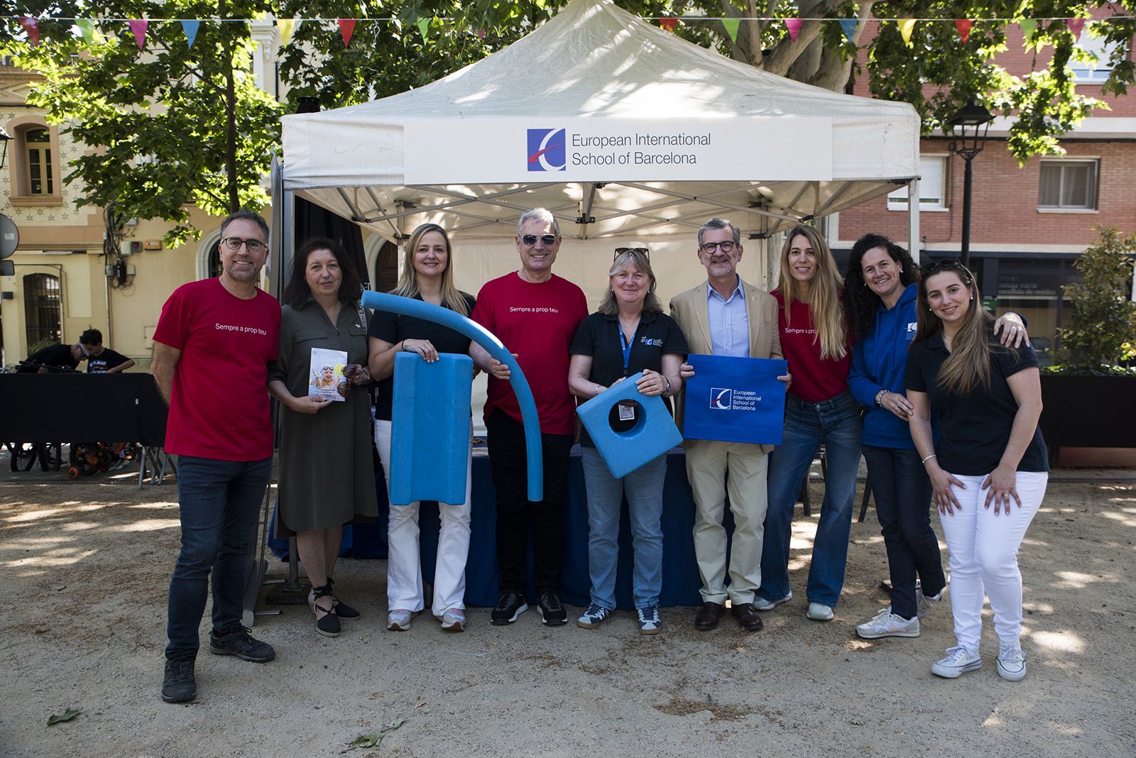 L'estand de European International School of Barcelona. FOTO: Bernat Millet. 