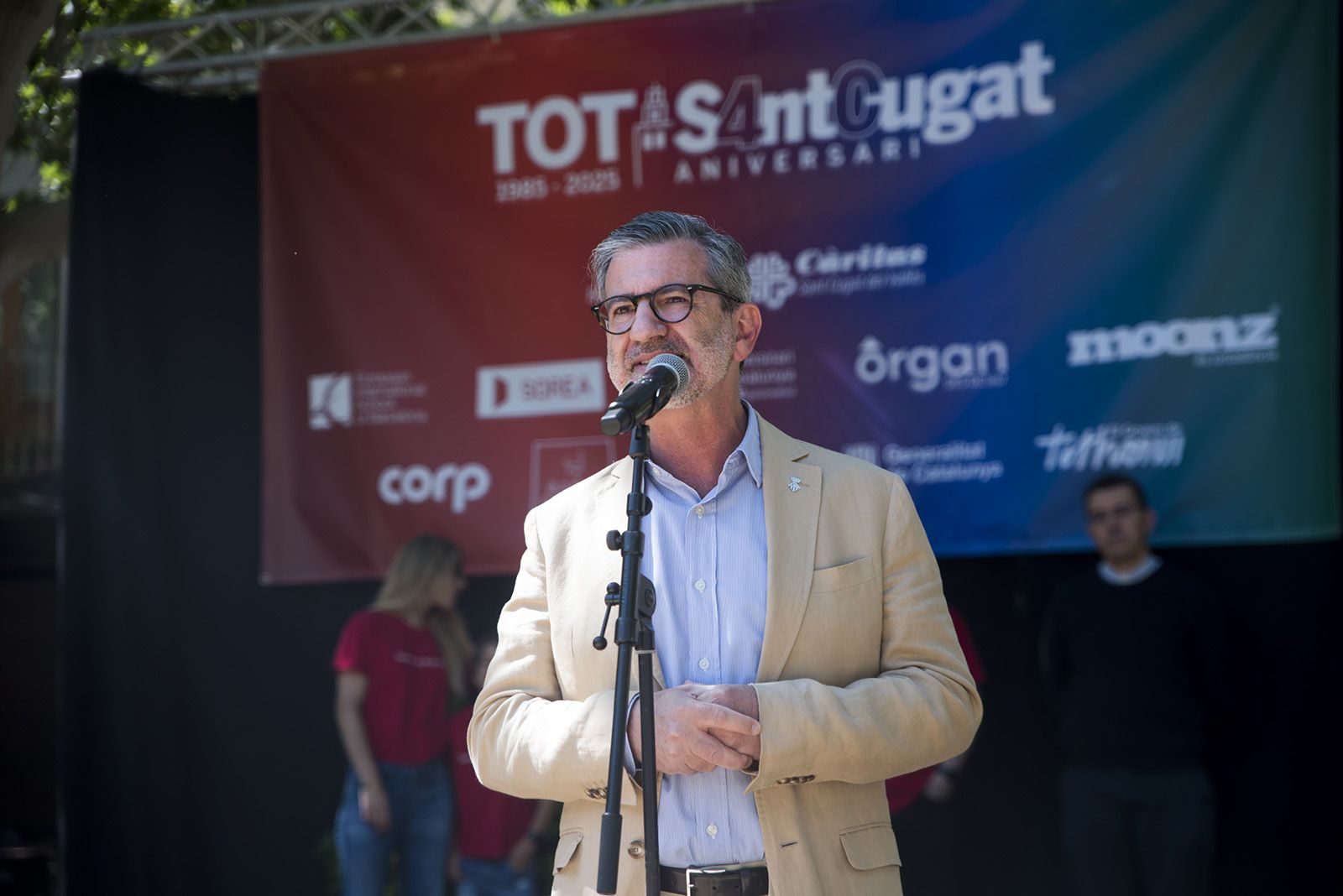 Parlament de l'Alcalde Josep Maria Vallès. FOTO: Bernat Millet.