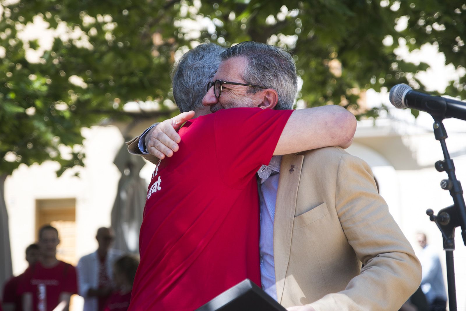 L'Alcalde Josep Maria Vallès i Ramon Grau. FOTO: Bernat Millet.
