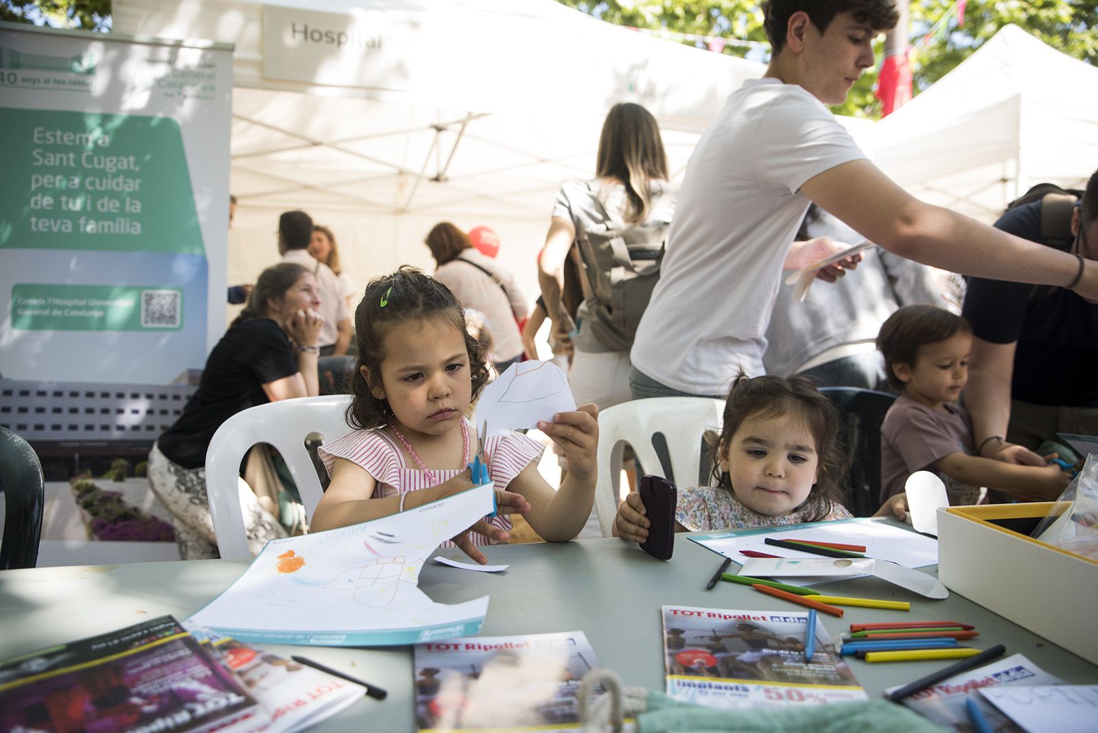 Taller infatil de l'Hospital General de Catalunya. FOTO: Bernat Millet.