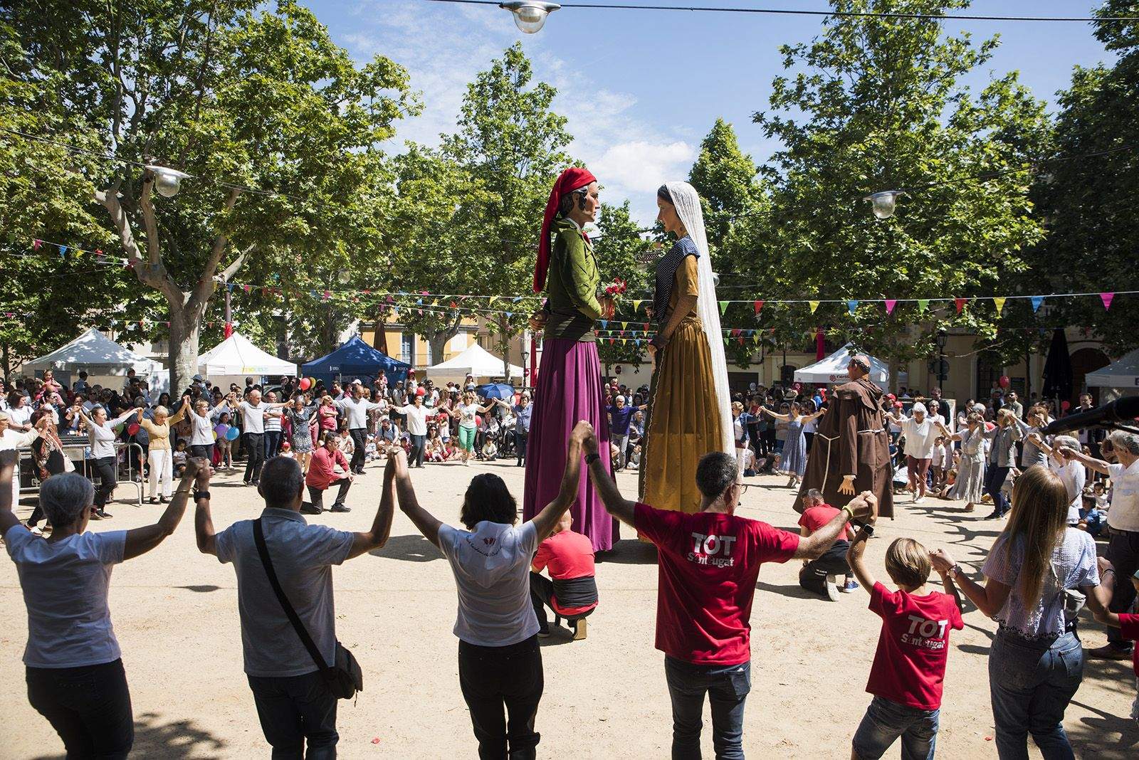 Els Gegants de Sant Cuagt. FOTO: Bernat Millet.