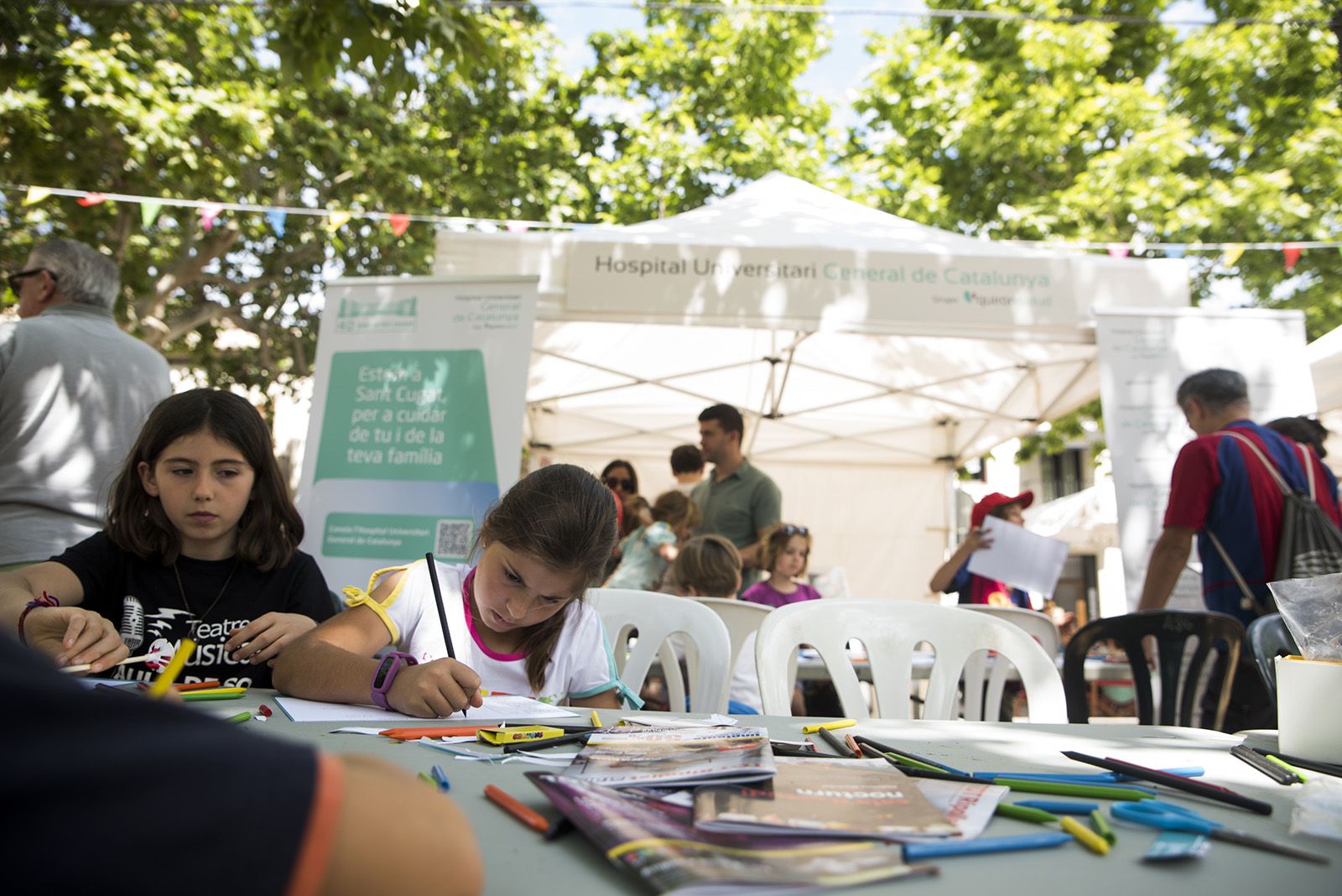 Taller infatil de l'Hospital General de Catalunya. FOTO: Bernat Millet.