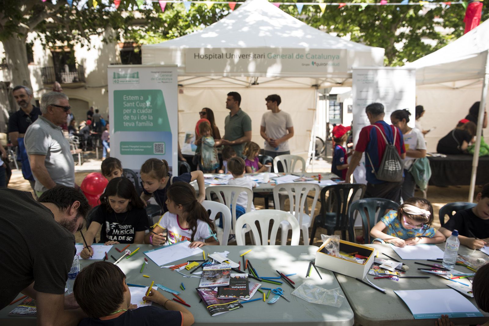 Taller infatil de l'Hospital General de Catalunya. FOTO: Bernat Millet.