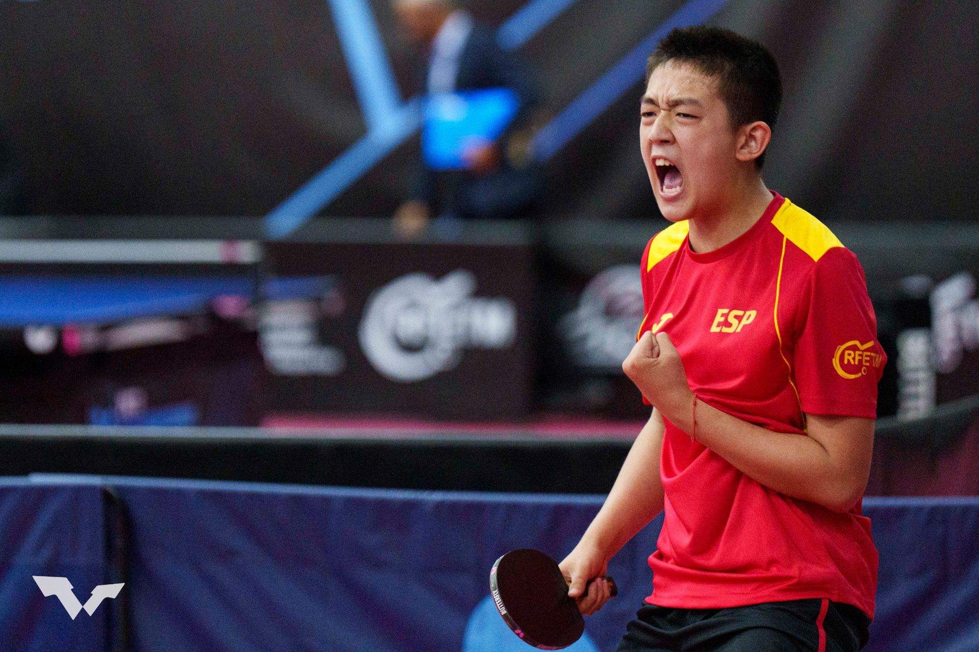 Tianxiang Zou, jugador de la secció de tenis taula de la UESC. FOTO: Cedida
