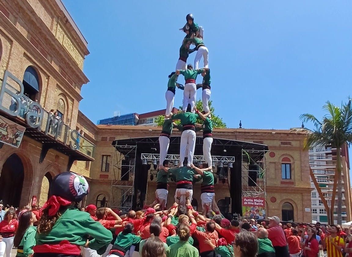 Castellers a Nou Barris. FOTO: Castellers de Sant Cugat
