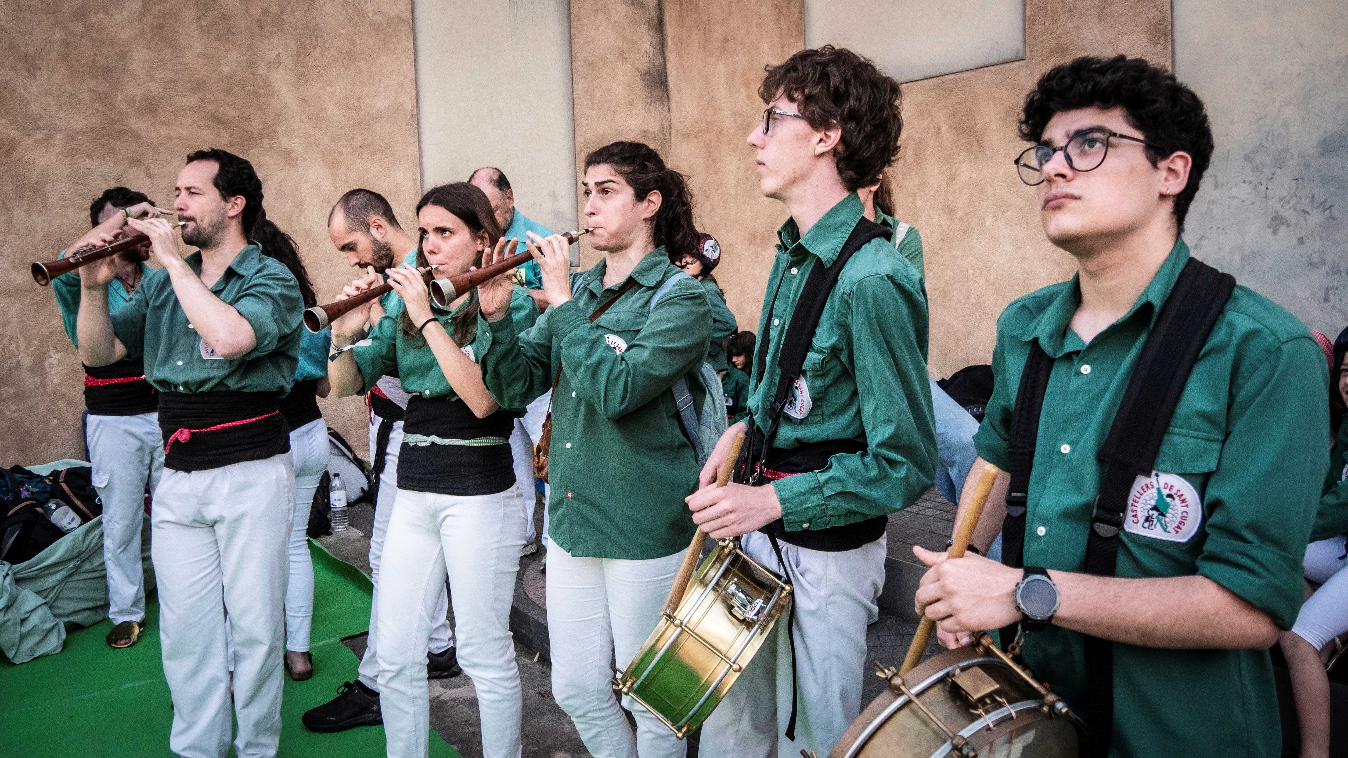 Grallers dels Gausacs. FOTO: Castellers de Sant Cugat