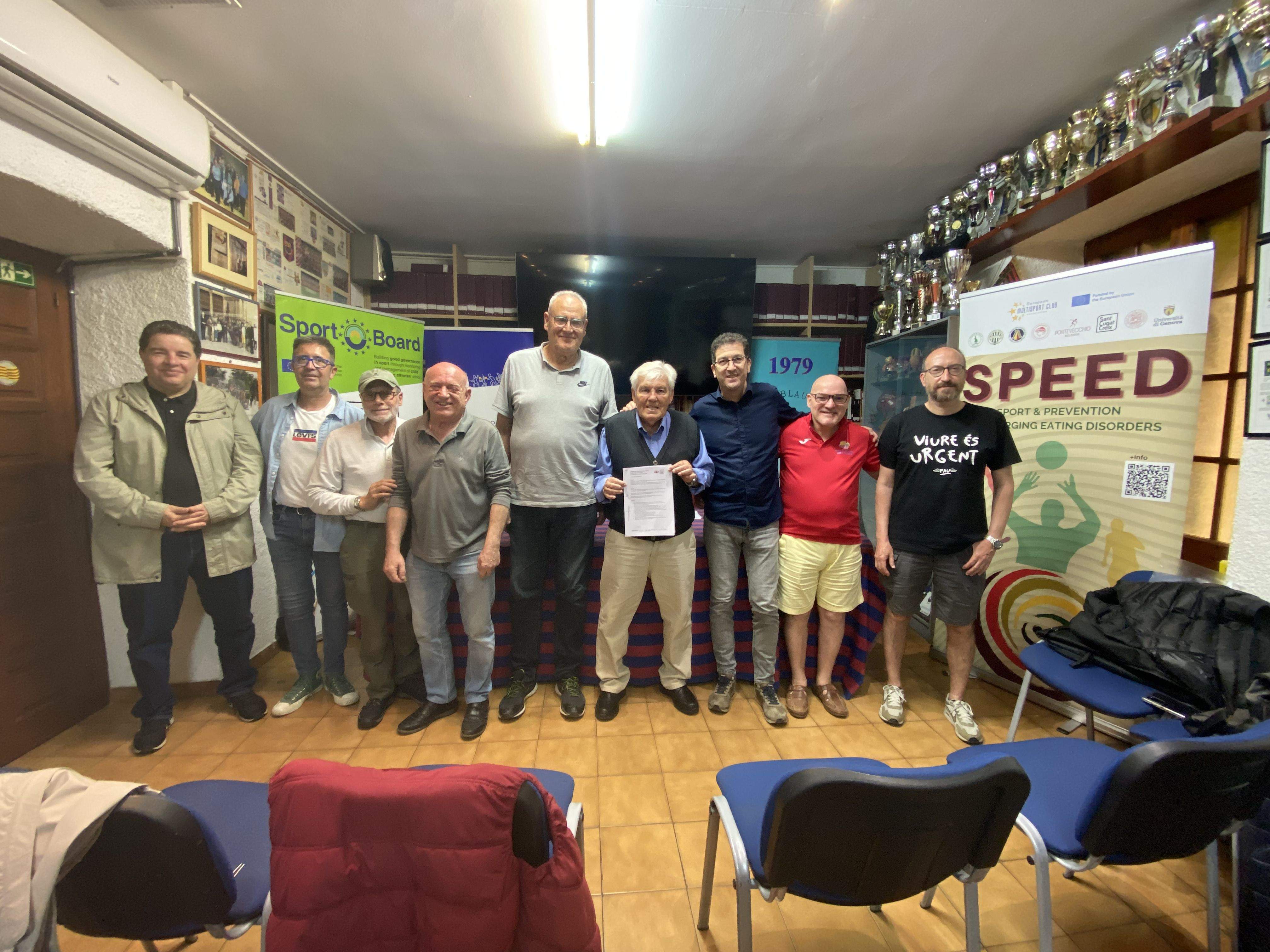 La Penya Blaugrana Sant Cugat s’adhereix a l’associació multiesportiva SantCugatCreix. FOTO: 