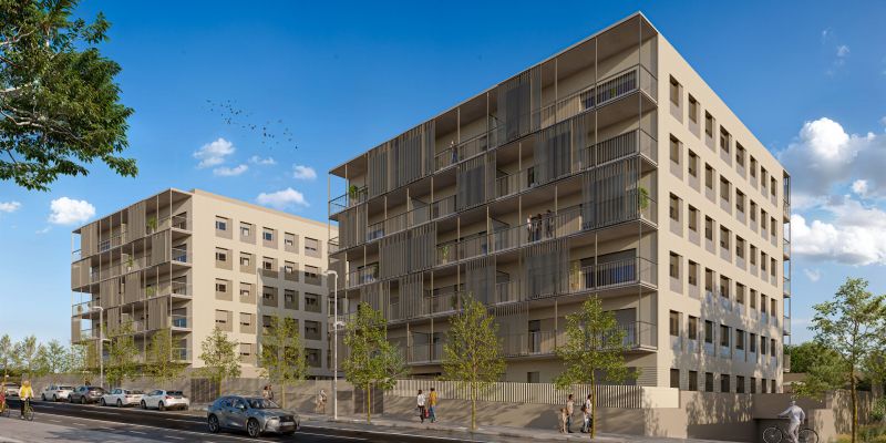 Habitatges sostenibles a la promoció CULMIA Xaloc Parc de l'Alba. FOTO: Cedida