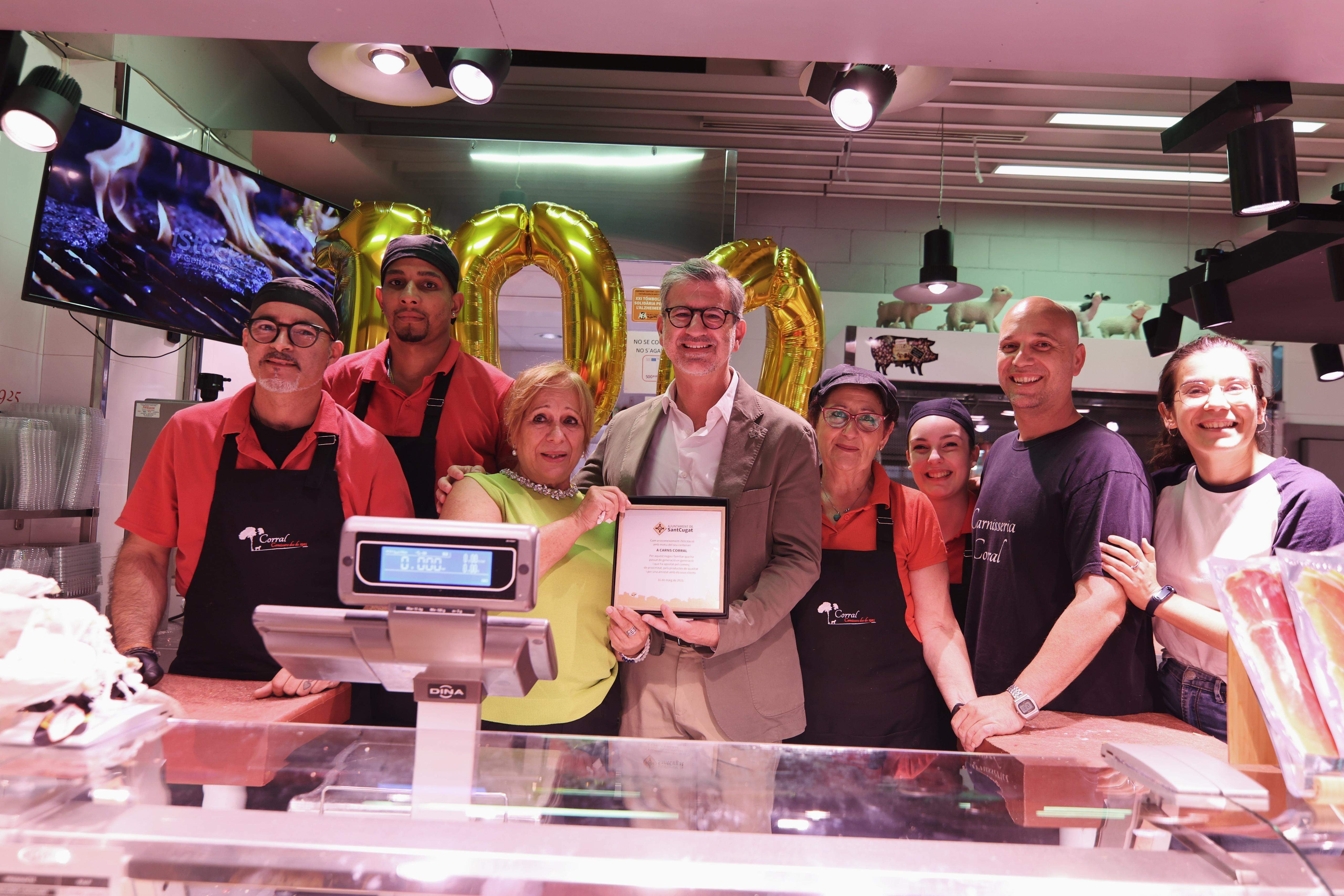 Carnisseria Corral ha celebrat 100 anys. FOTO: Ajuntament