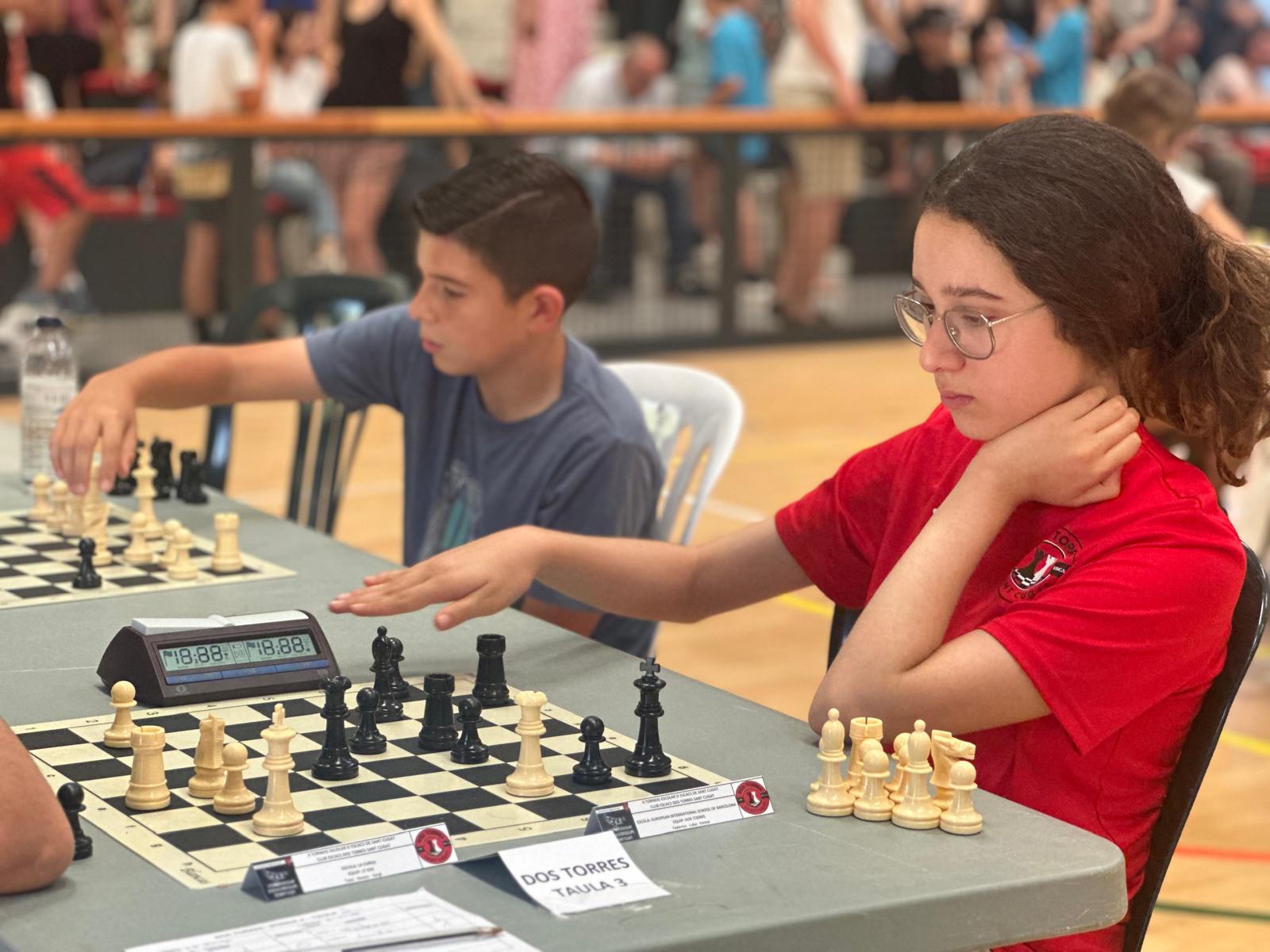 El Torneig Escolar d'Escacs per equips de Sant Cugat reuneix un total de 308 infants. FOTO: Lluna Fabregat