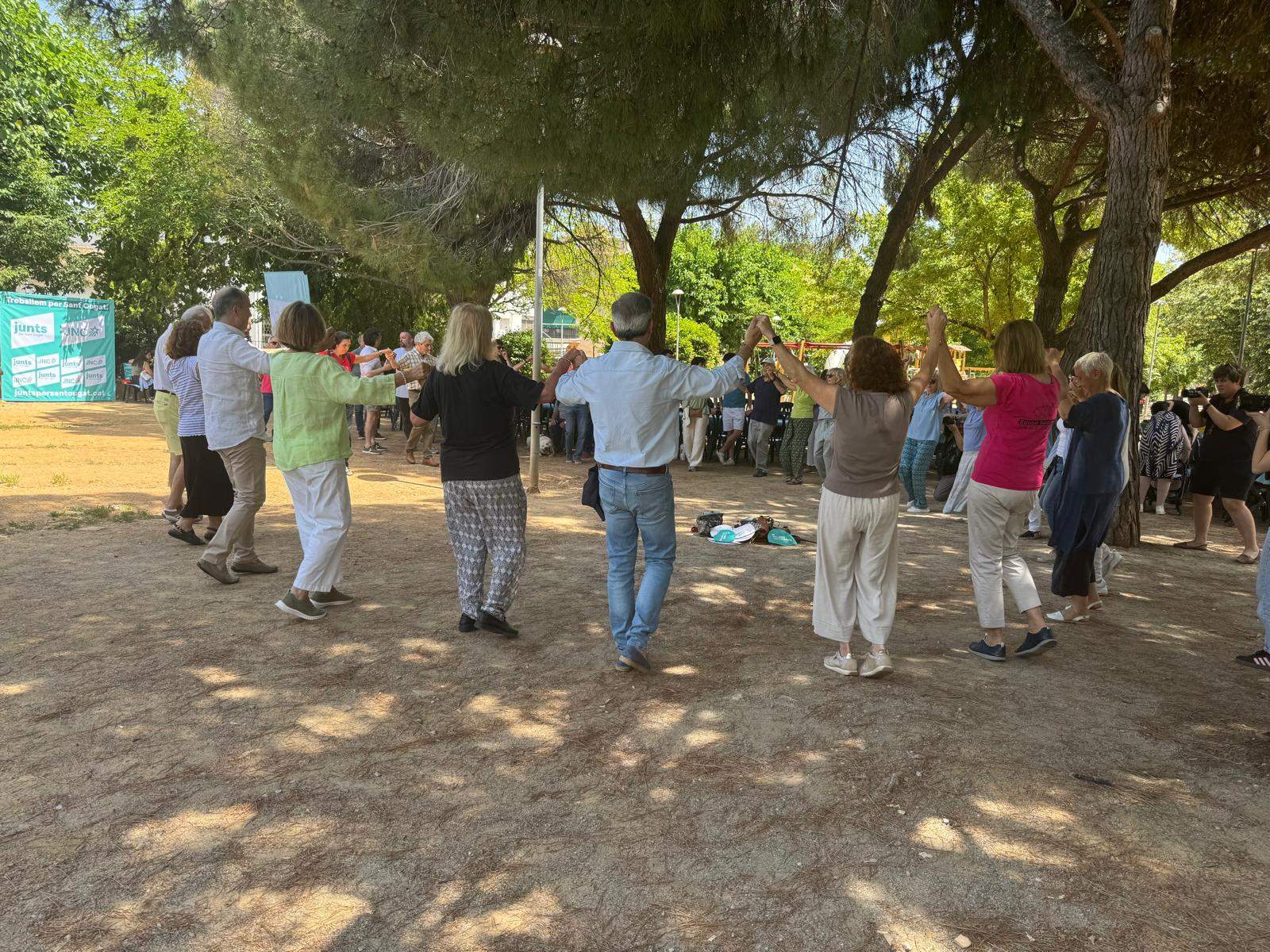 Aplec de Junts als Jardins de Sant Francesc. FOTO: TOT Sant Cugat