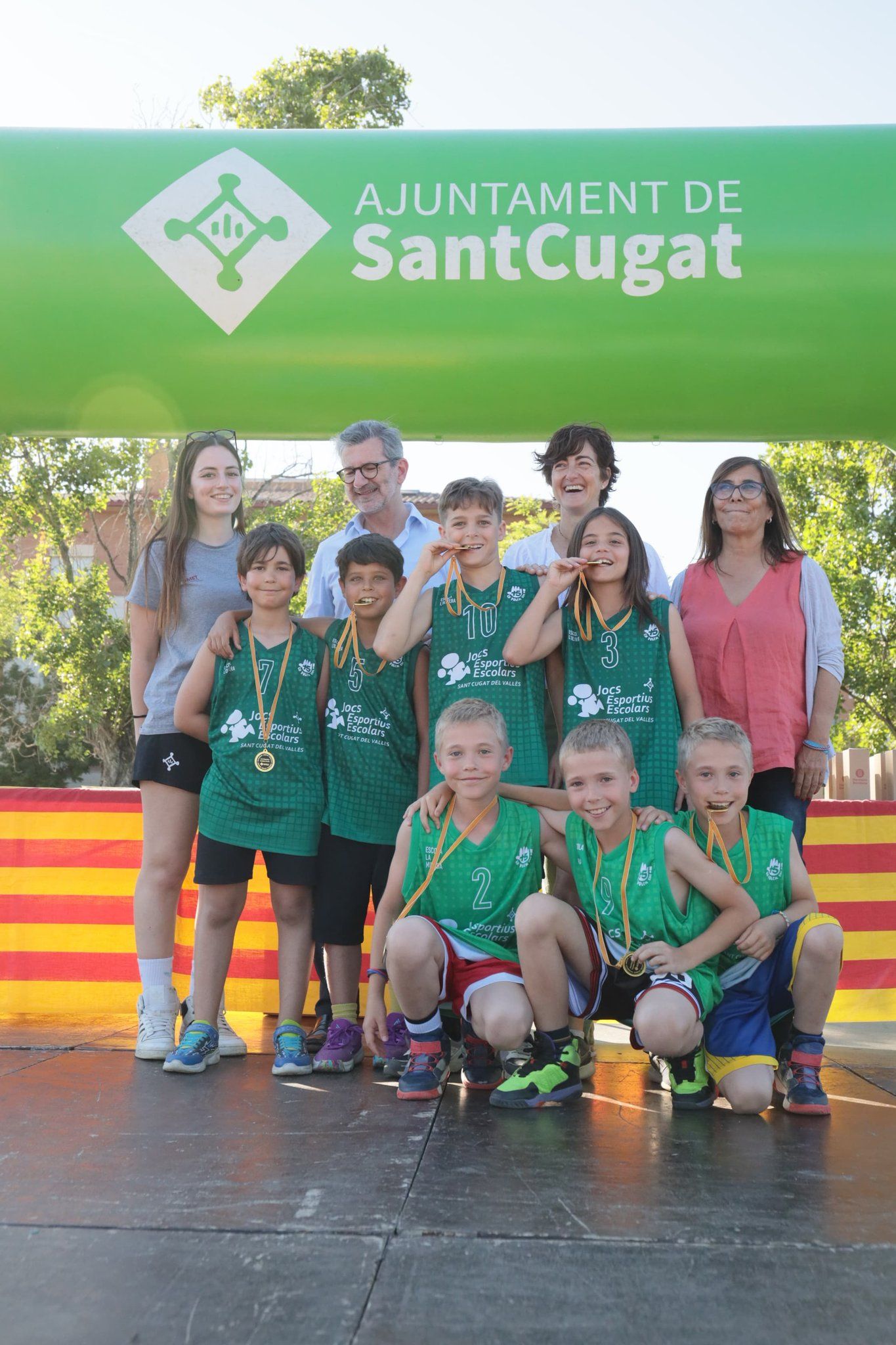 Entrega de trofeus de la 42a Festa de Cloenda dels Jocs Esportius Escolars. FOTO: Ajuntament
