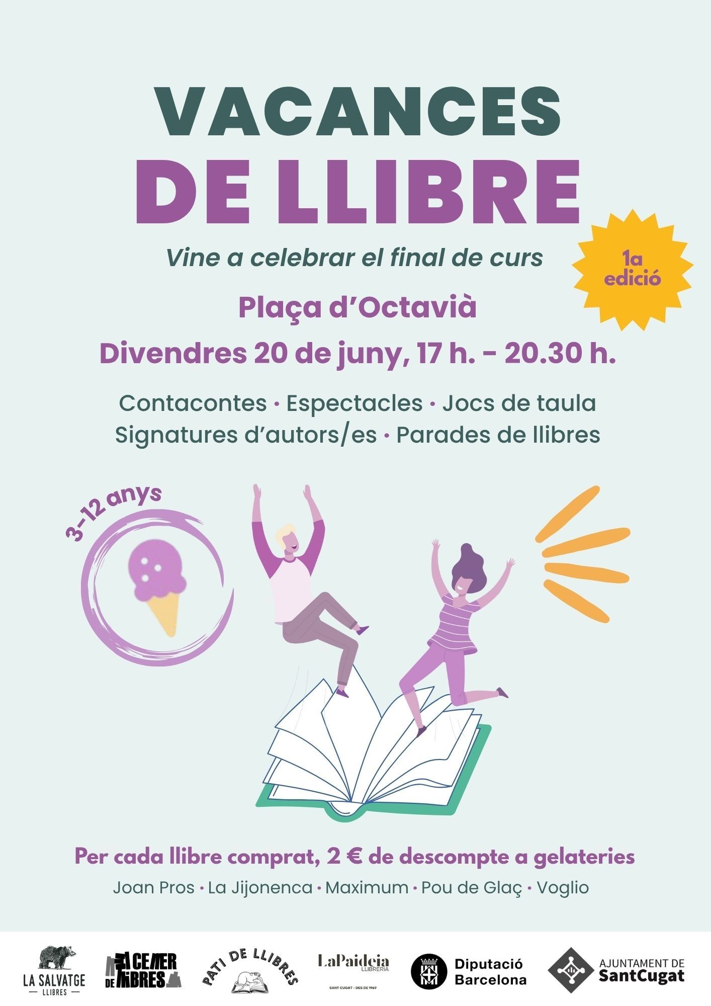 Cartell "Vacances de Llibre". FOTO: Cedida