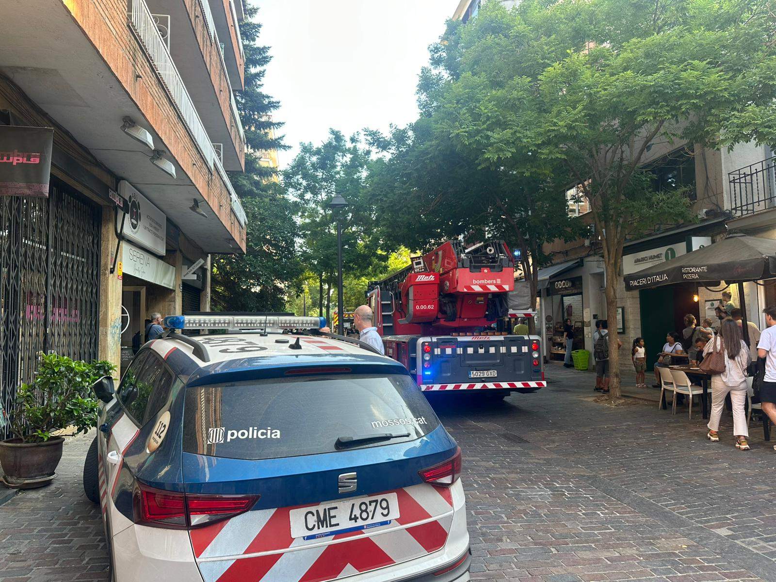 El foc ha sigut al carrer de Villà FOTO: Cedida 