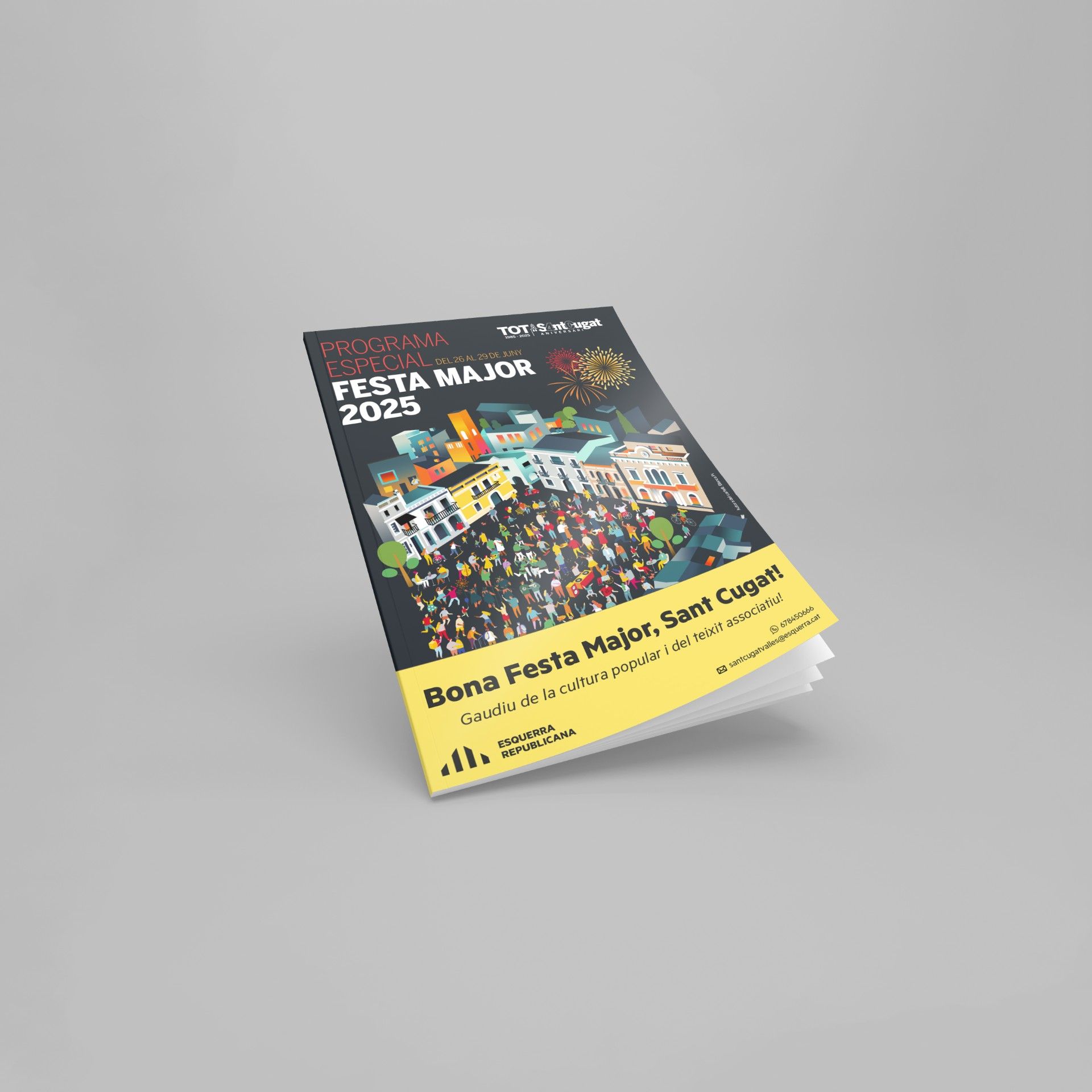 Portada del programa de la Festa Major de Sant Cugat FOTO: Sergi Felip