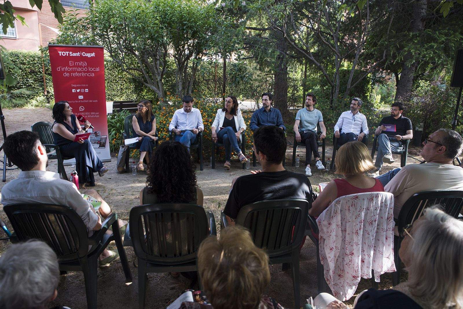 Debat polític del Tot Sant Cugat. FOTO: Bernat Millet.