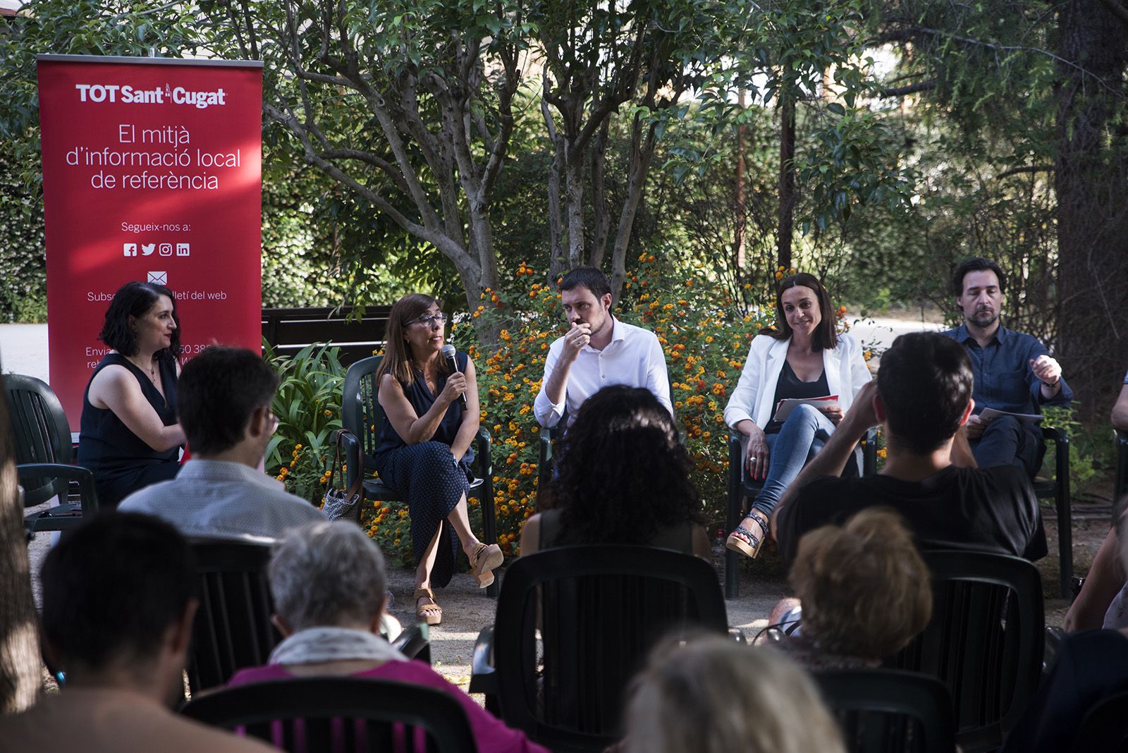 Debat polític del Tot Sant Cugat. FOTO: Bernat Millet.