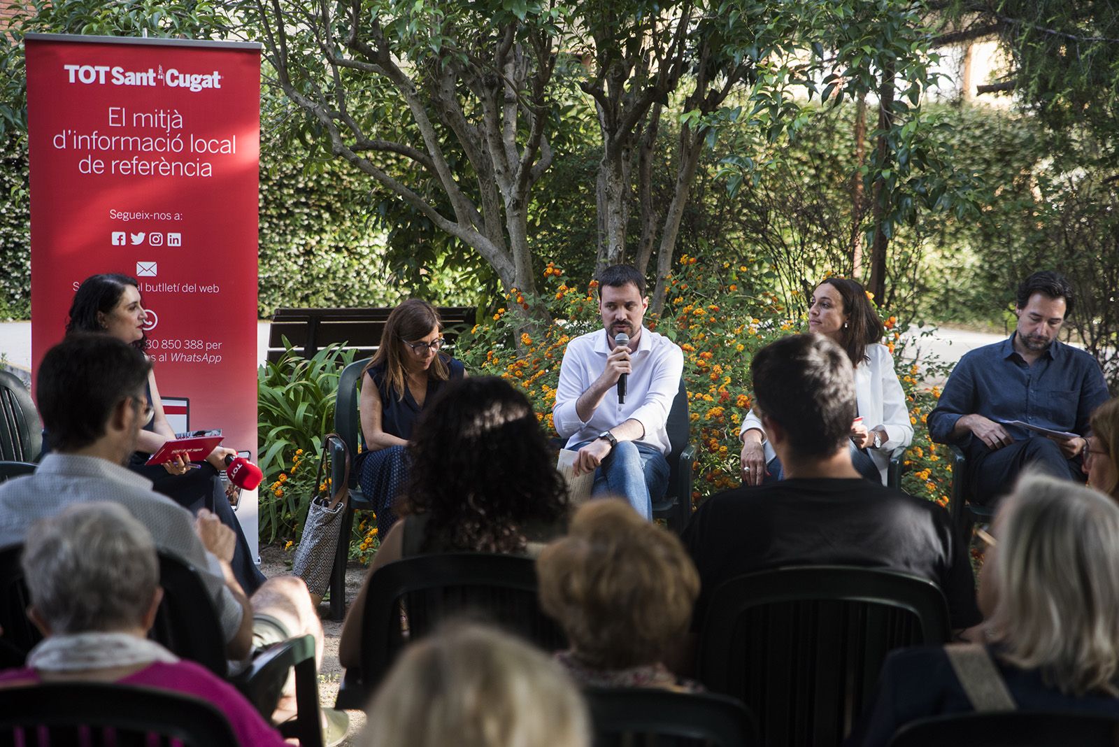 Debat polític del Tot Sant Cugat. FOTO: Bernat Millet.