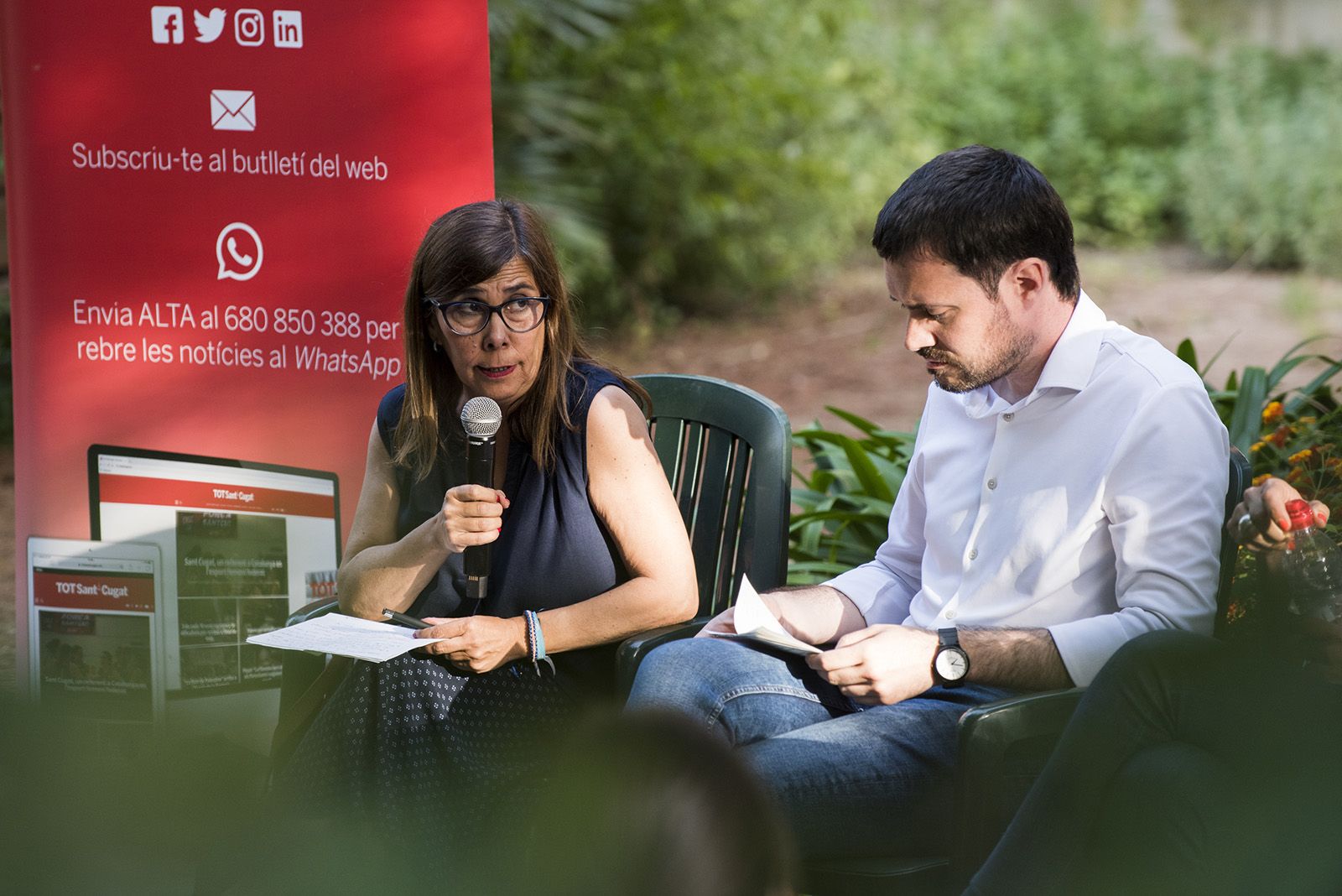 Debat polític del Tot Sant Cugat. FOTO: Bernat Millet.
