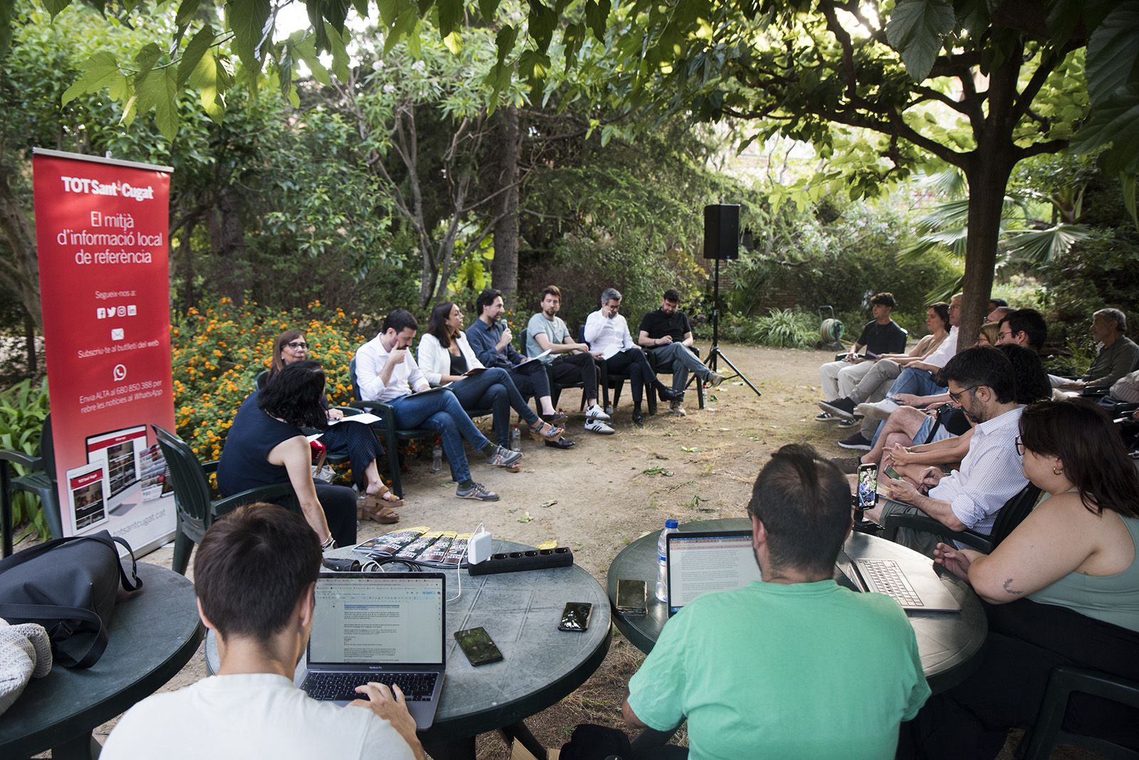 Debat polític del Tot Sant Cugat. FOTO: Bernat Millet.