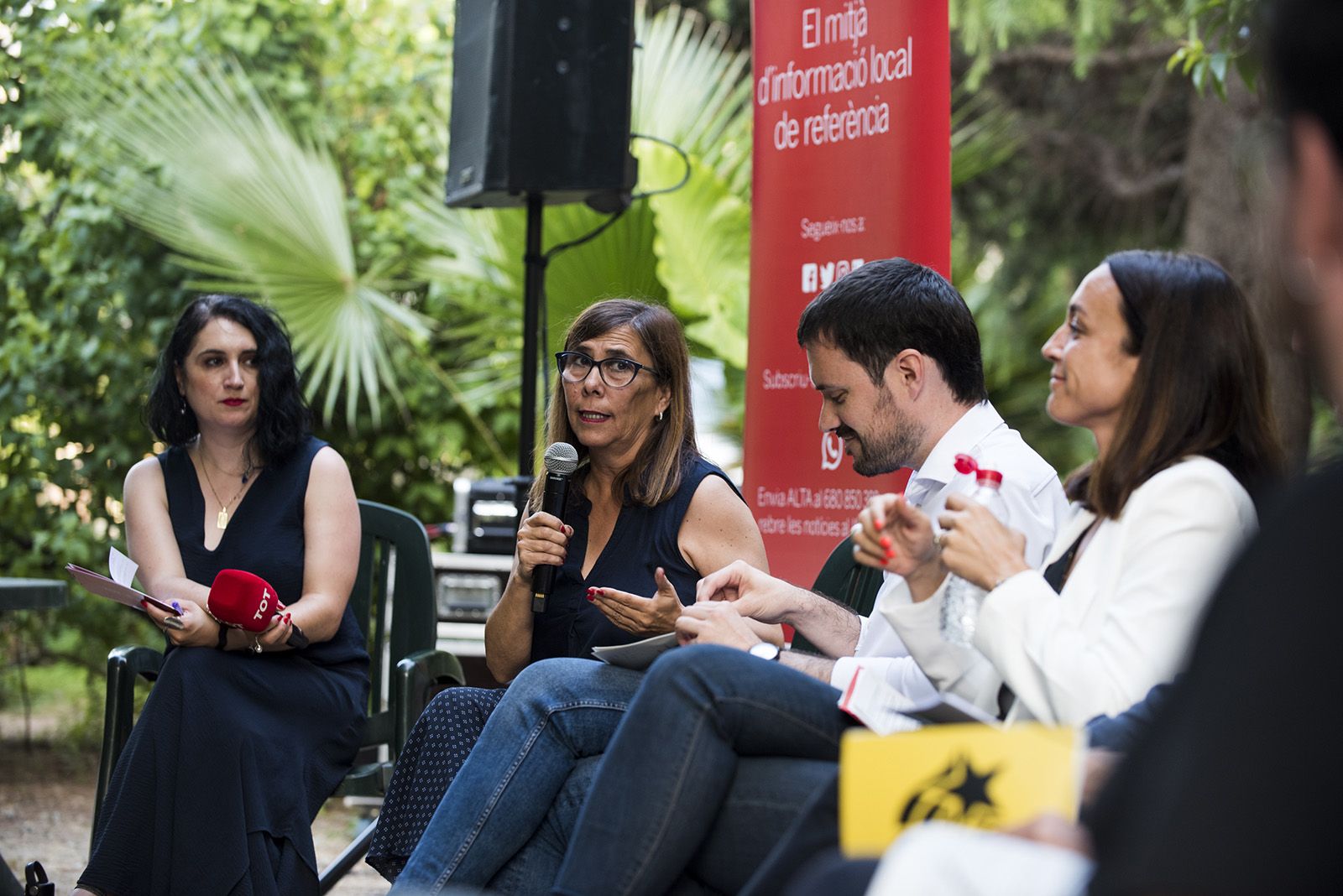 Debat polític del Tot Sant Cugat. FOTO: Bernat Millet.