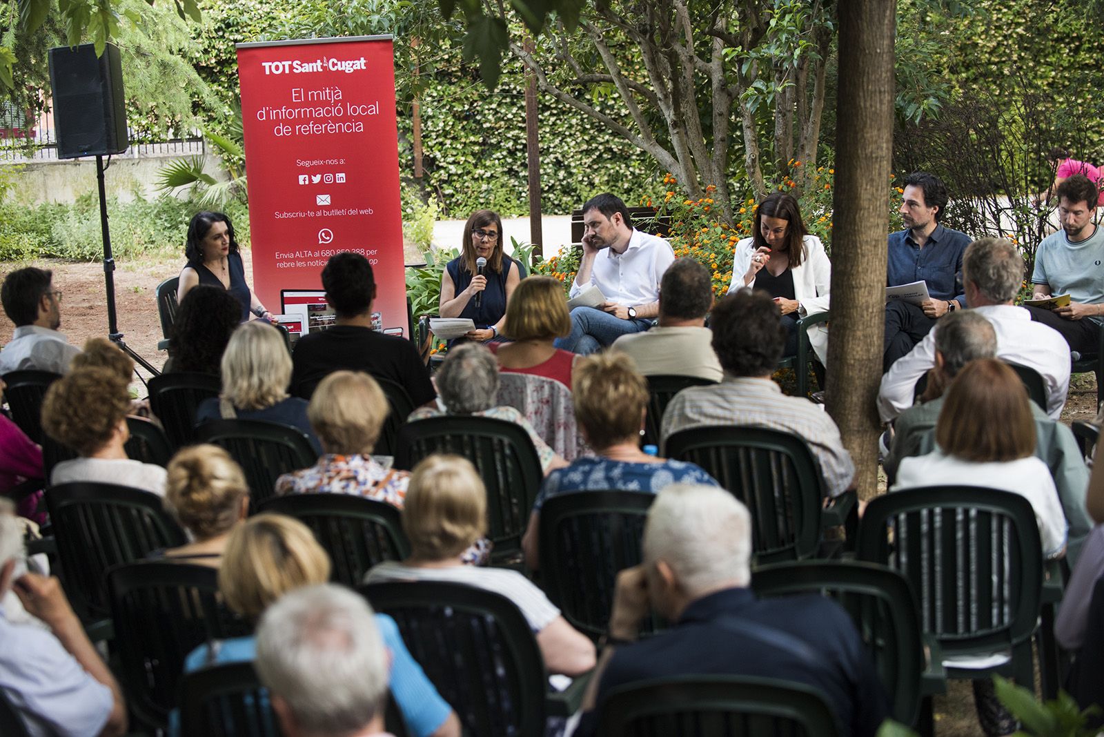 Debat polític del Tot Sant Cugat. FOTO: Bernat Millet.