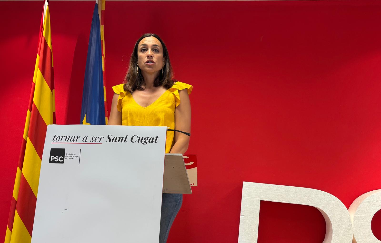 Elena Vila, portaveu del PSC a l'ajuntament de Sant Cugat. FOTO: JR Armadàs
