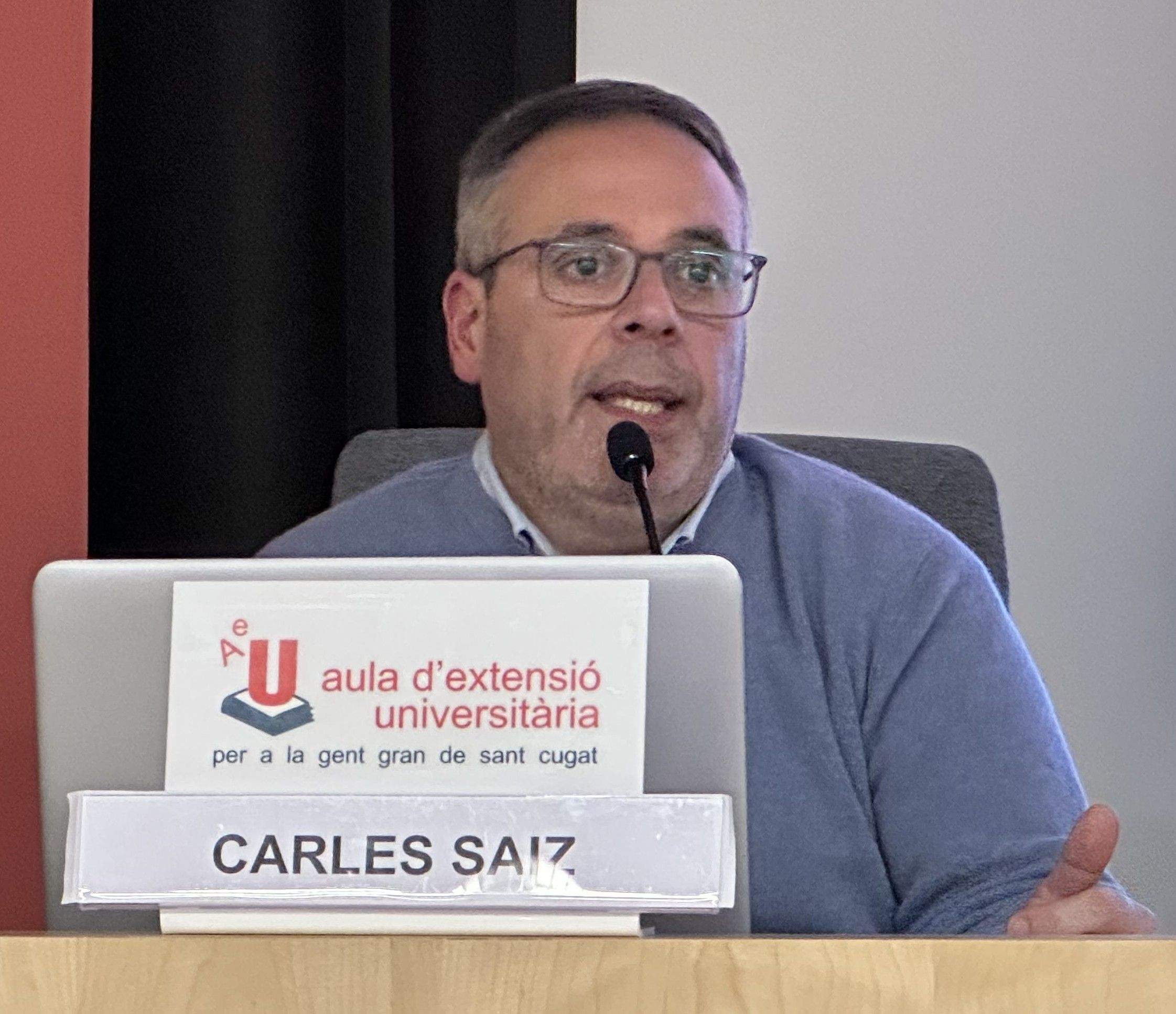 Carles Saiz. FOTO: Aula d'Extensió Universitària