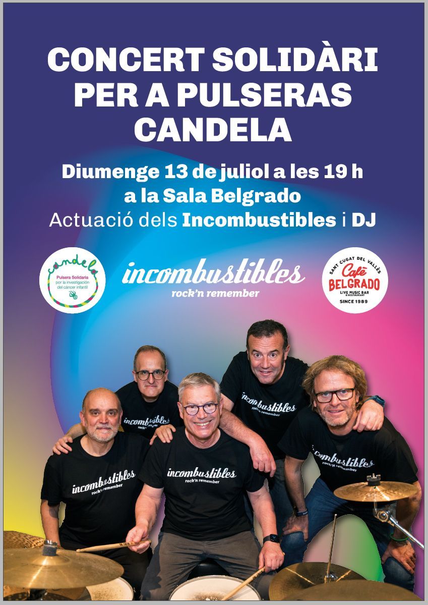 Concert Solidari dels Incombustibles a la Sala Belgrado. FOTO: Pulseras Candela