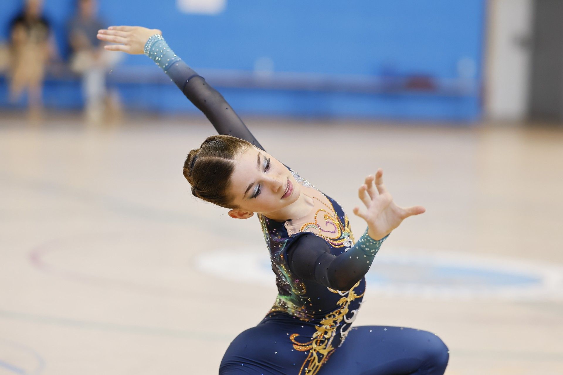 La patinadora santcugatenca Júlia Caravantes competeix amb el CPA Ripollet. FOTO: Cedida