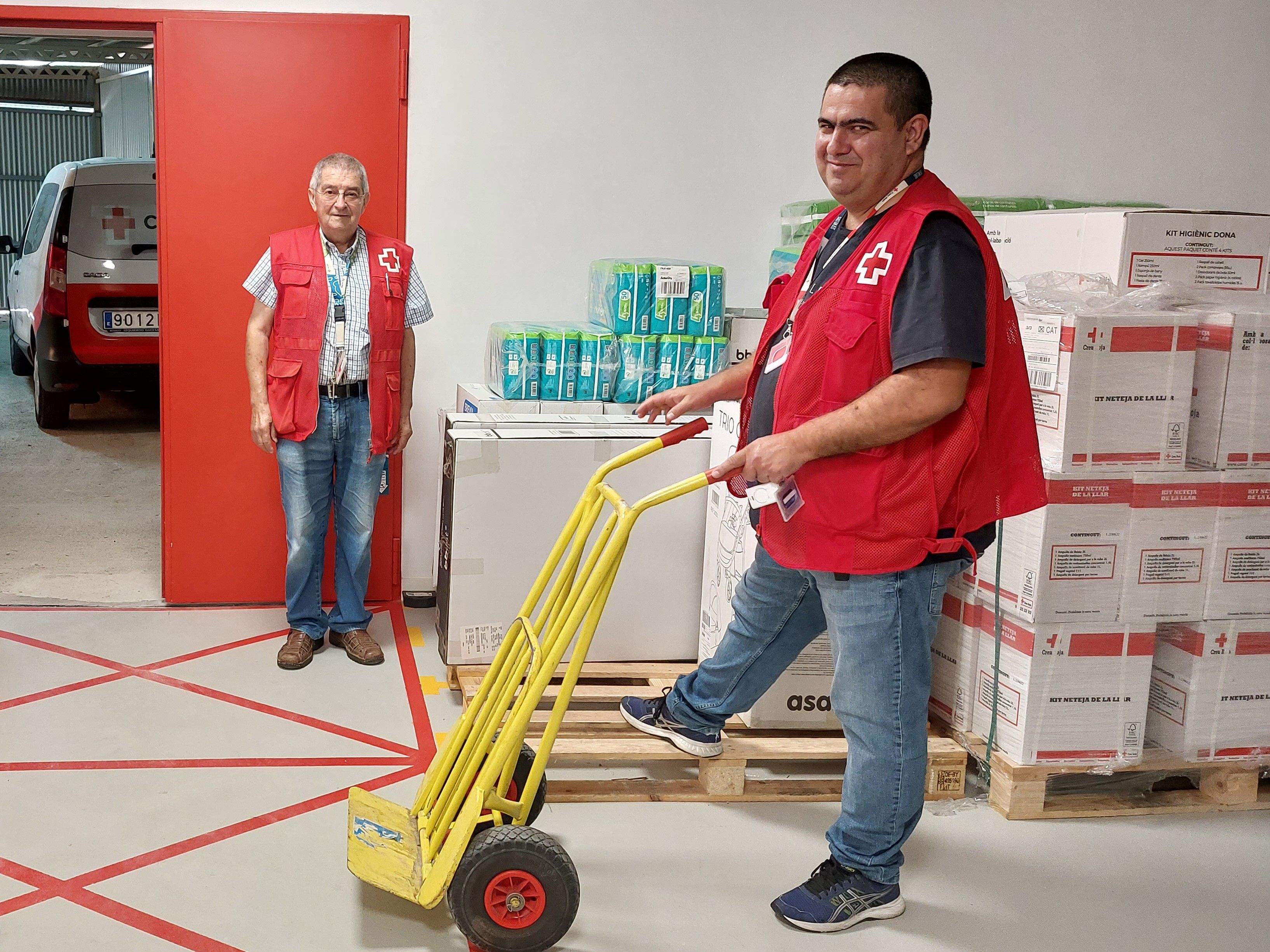 Logista de Creu Roja. FOTO: Cedida
