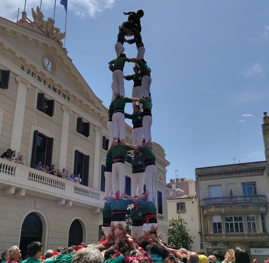 Ben tornat. FOTO: Castellers de Sant Cugat