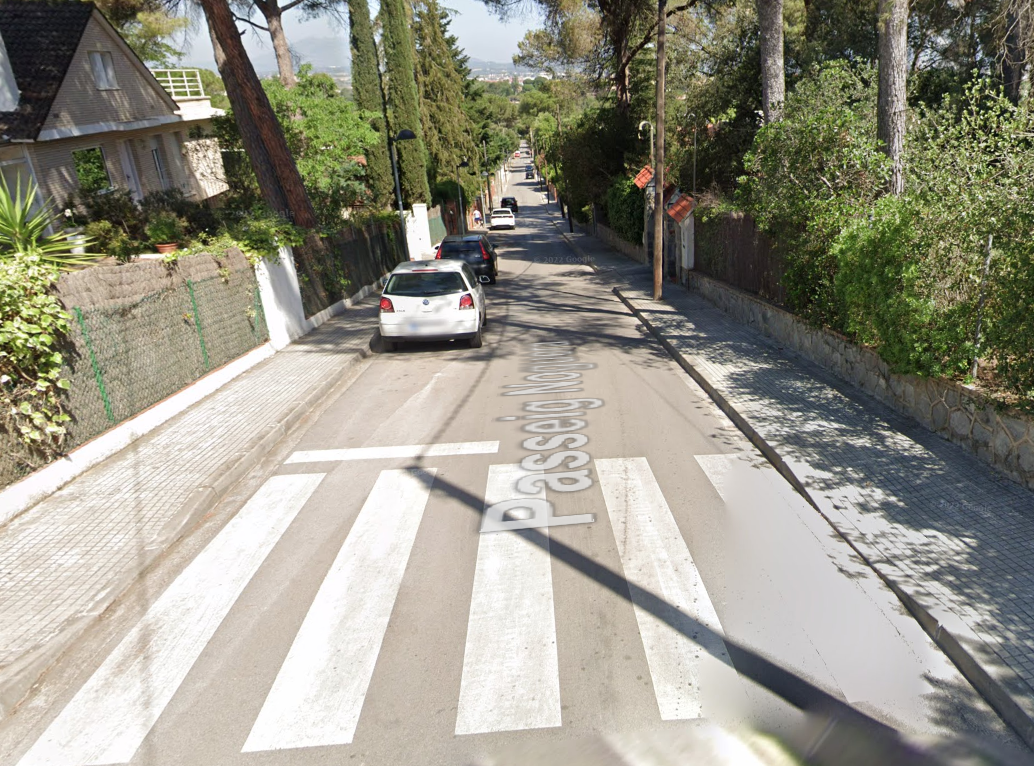 Els fets passen al passeig de la Noguera de Valldoreix FOTO: Google Maps