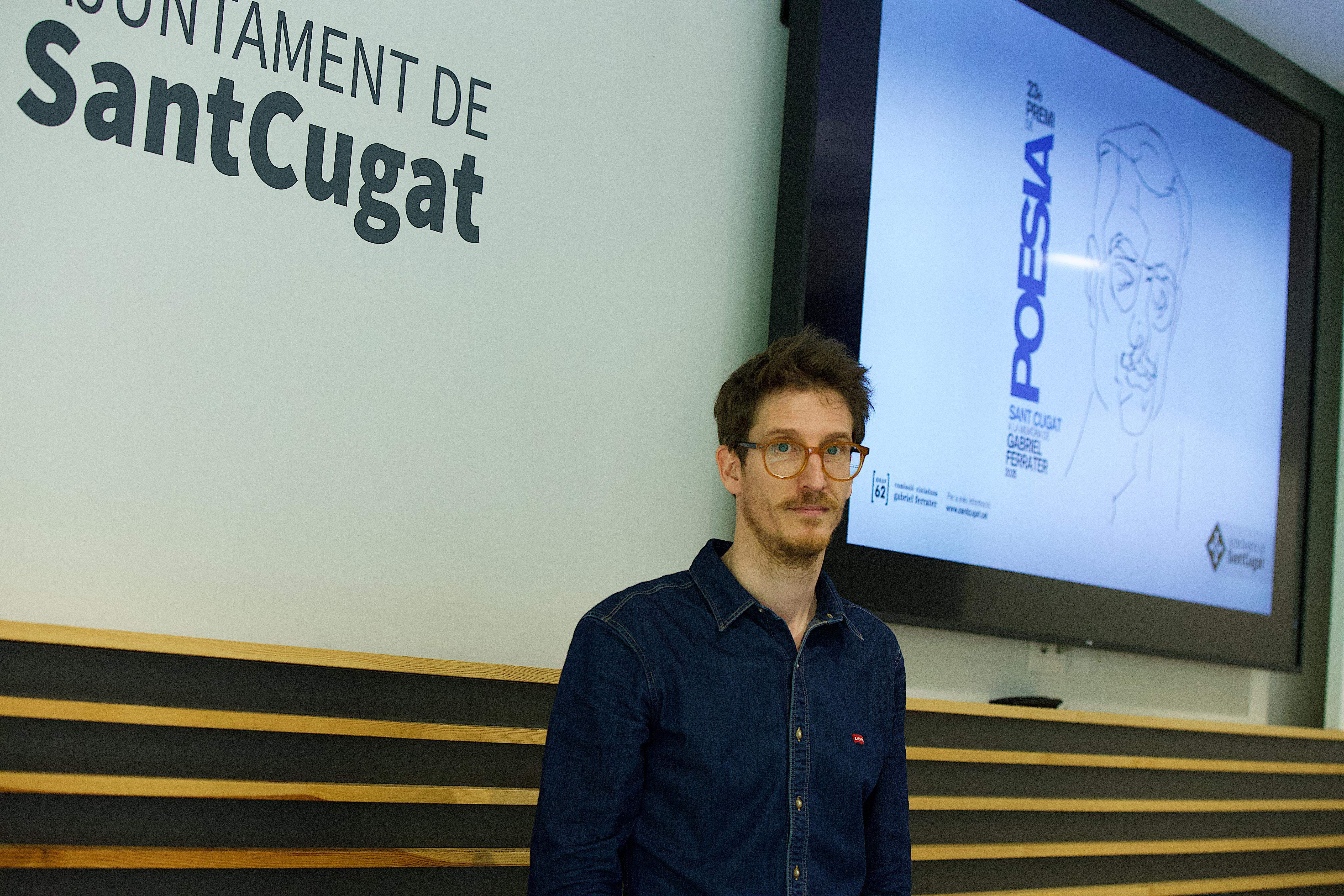 Ramon Boixeda, guanyador del Premi Poesia de Sant Cugat FOTO: Ajuntament